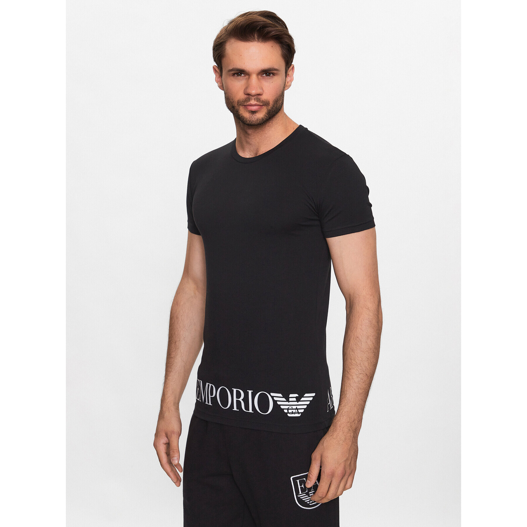 Emporio Armani Underwear Majica 111035 3R755 00020 Črna Regular Fit - Pepit.si