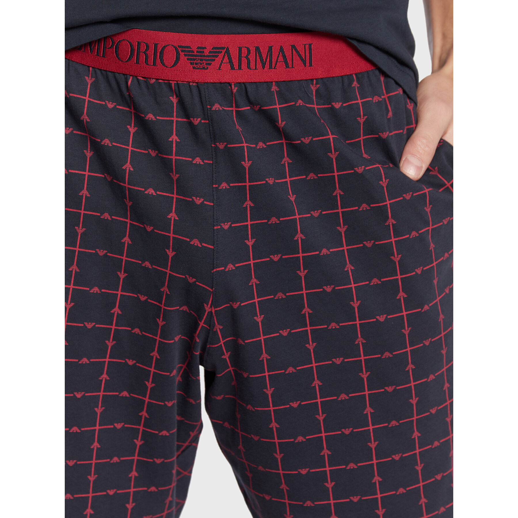 Emporio Armani Underwear Pižama 111360 2F567 15636 Mornarsko modra Regular Fit - Pepit.si