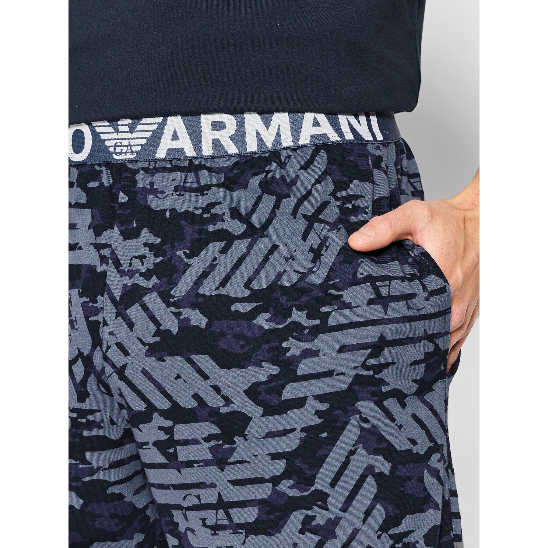 Emporio Armani Underwear Pižama 111573 2R509 96035 Mornarsko modra Regular Fit - Pepit.si