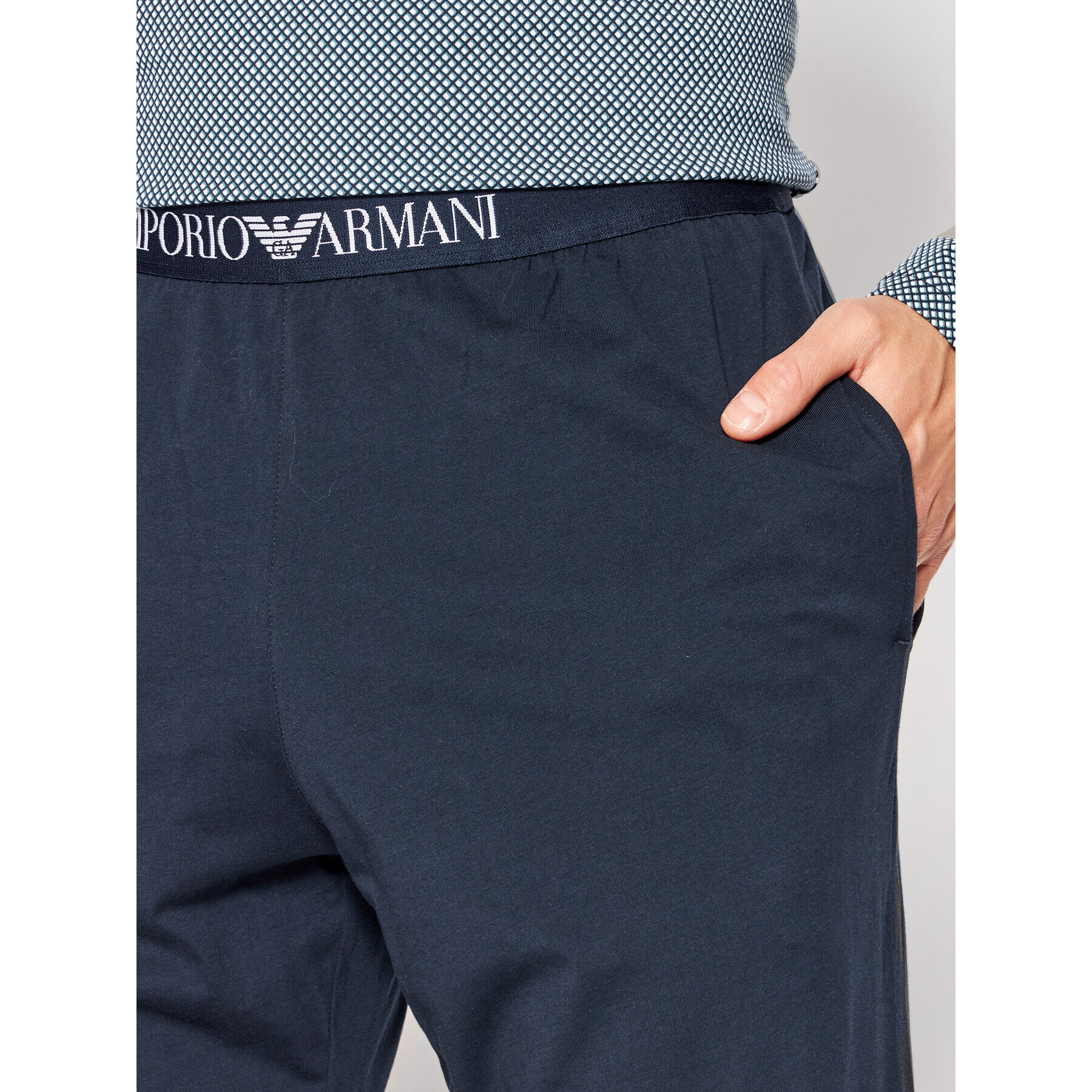 Emporio Armani Underwear Pižama 111791 2R567 79610 Mornarsko modra Regular Fit - Pepit.si