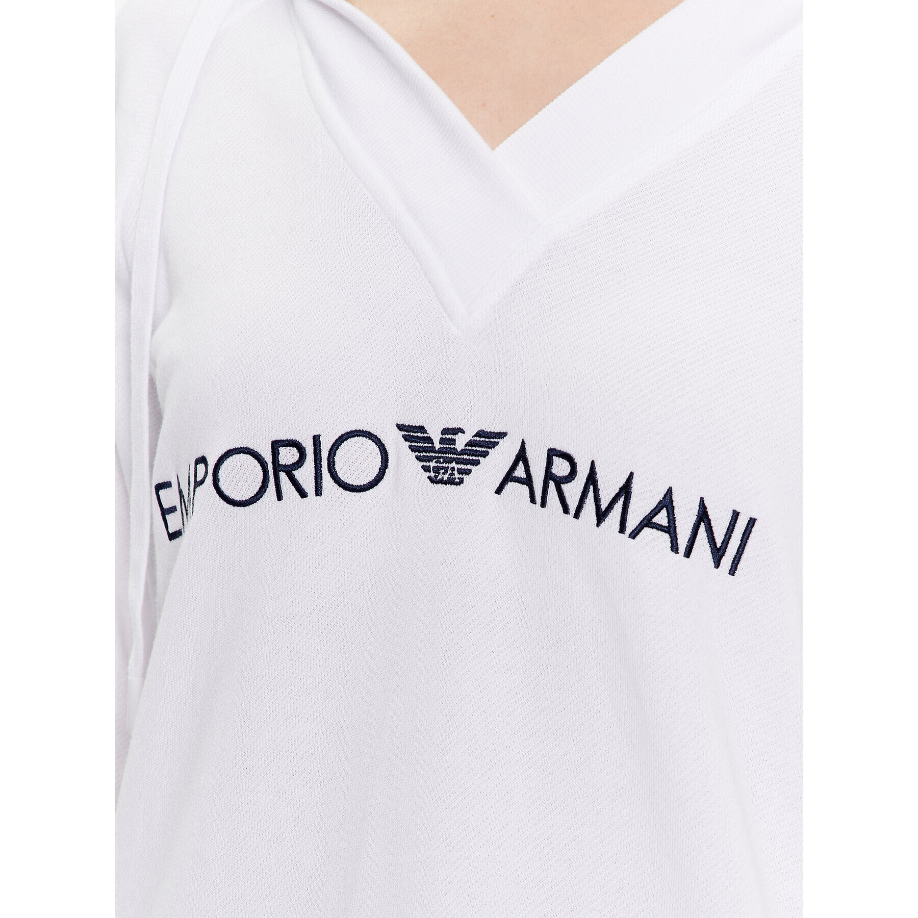 Emporio Armani Underwear Pletena obleka 164677 3R268 00010 Bela Regular Fit - Pepit.si