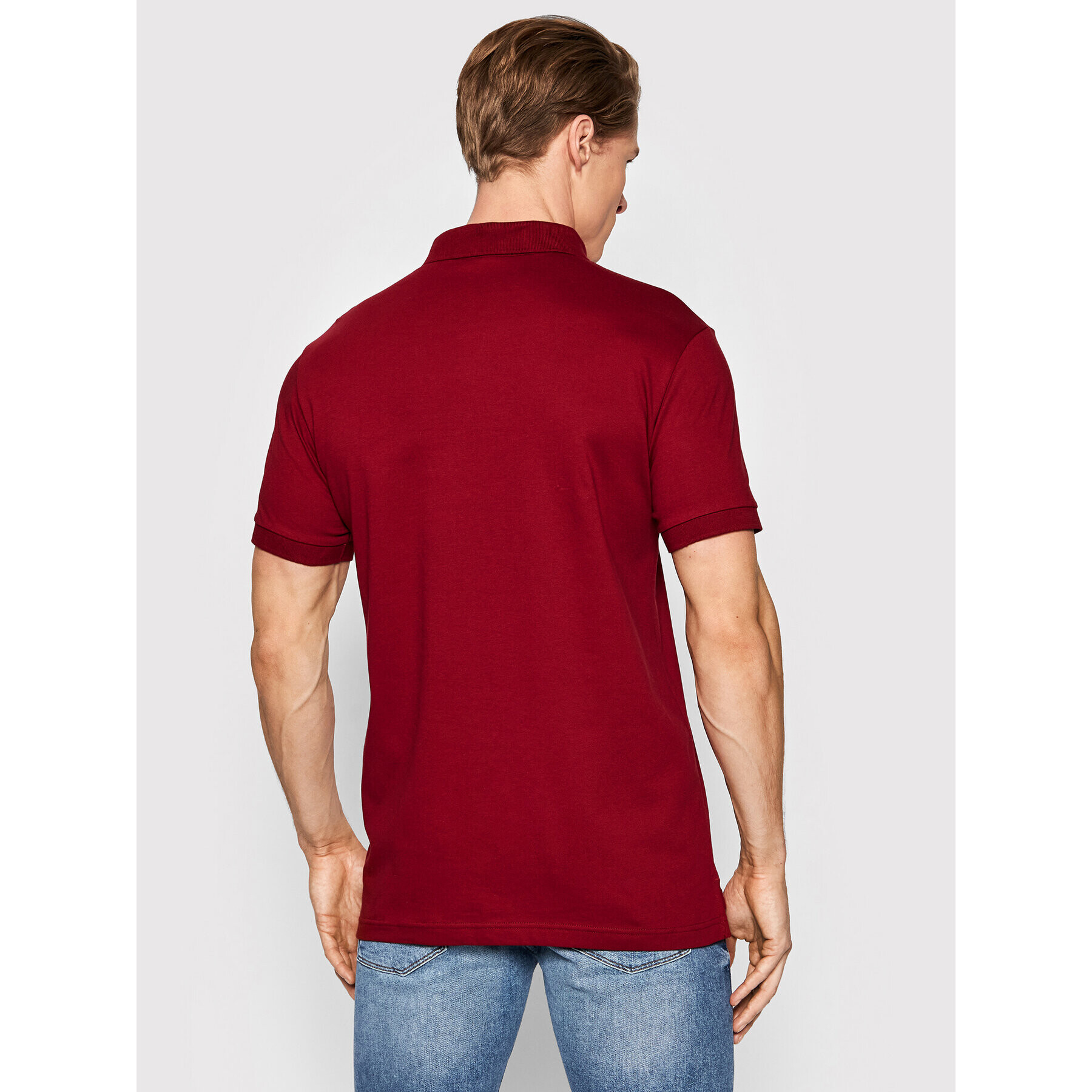 Emporio Armani Underwear Polo majica 211804 2R461 02175 Bordo rdeča Regular Fit - Pepit.si