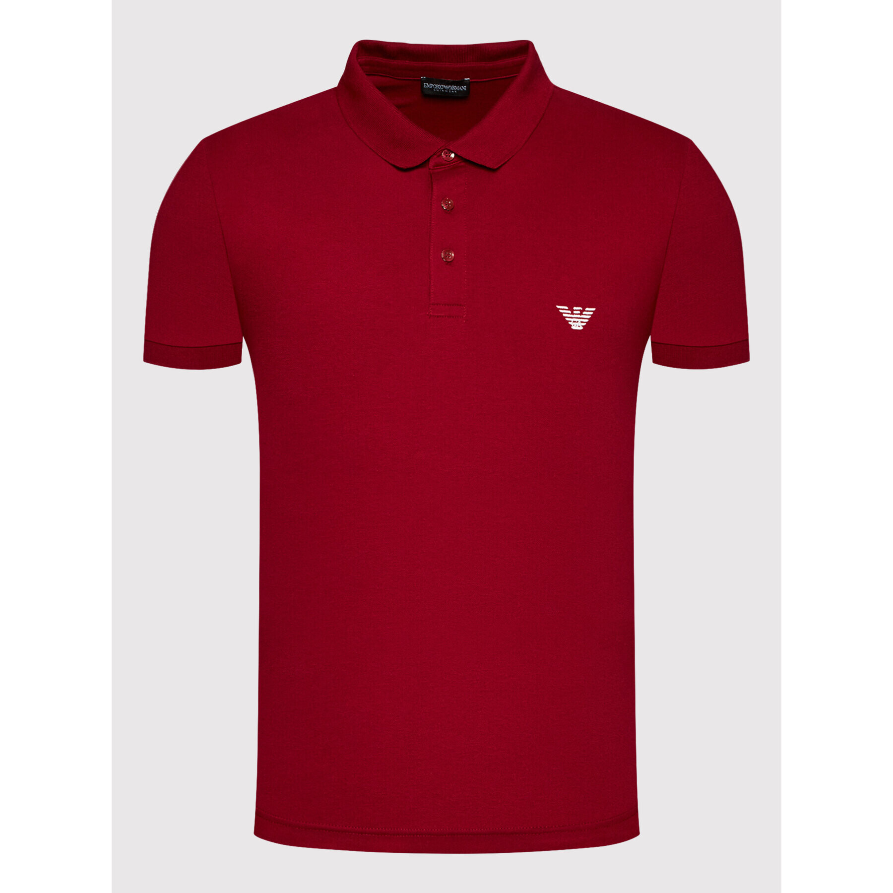 Emporio Armani Underwear Polo majica 211804 2R461 02175 Bordo rdeča Regular Fit - Pepit.si