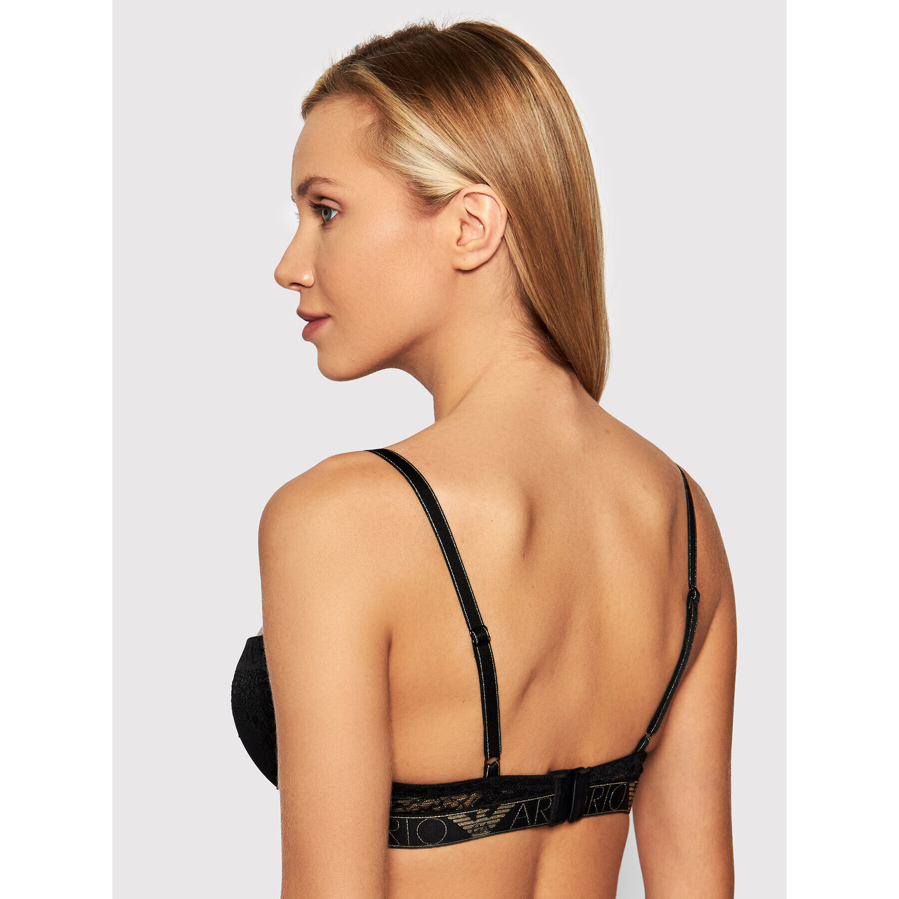 Emporio Armani Underwear Push-Up nedrček 164394 1A207 00020 Črna - Pepit.si