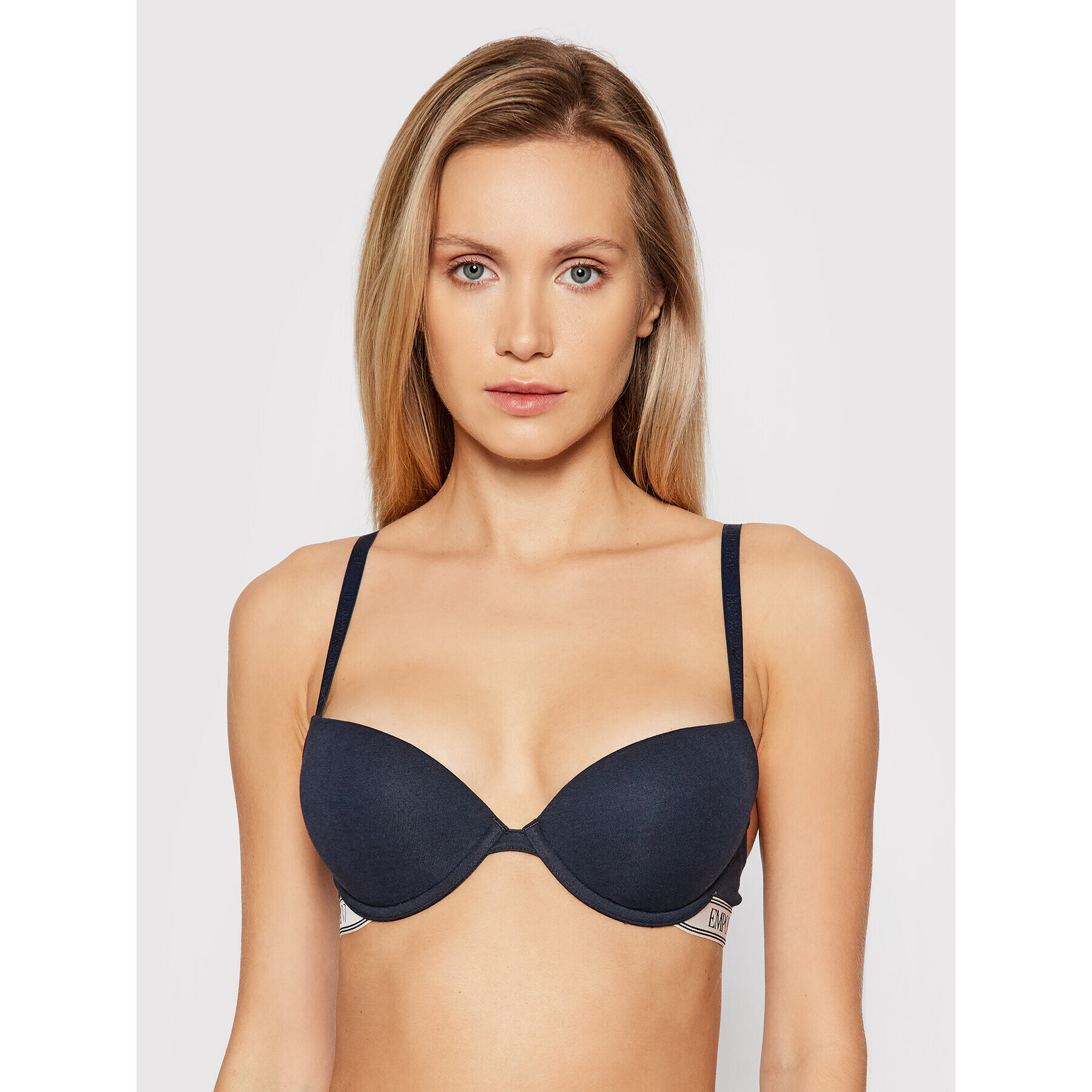 Emporio Armani Underwear Push-Up nedrček 164394 1A227 00135 Mornarsko modra - Pepit.si