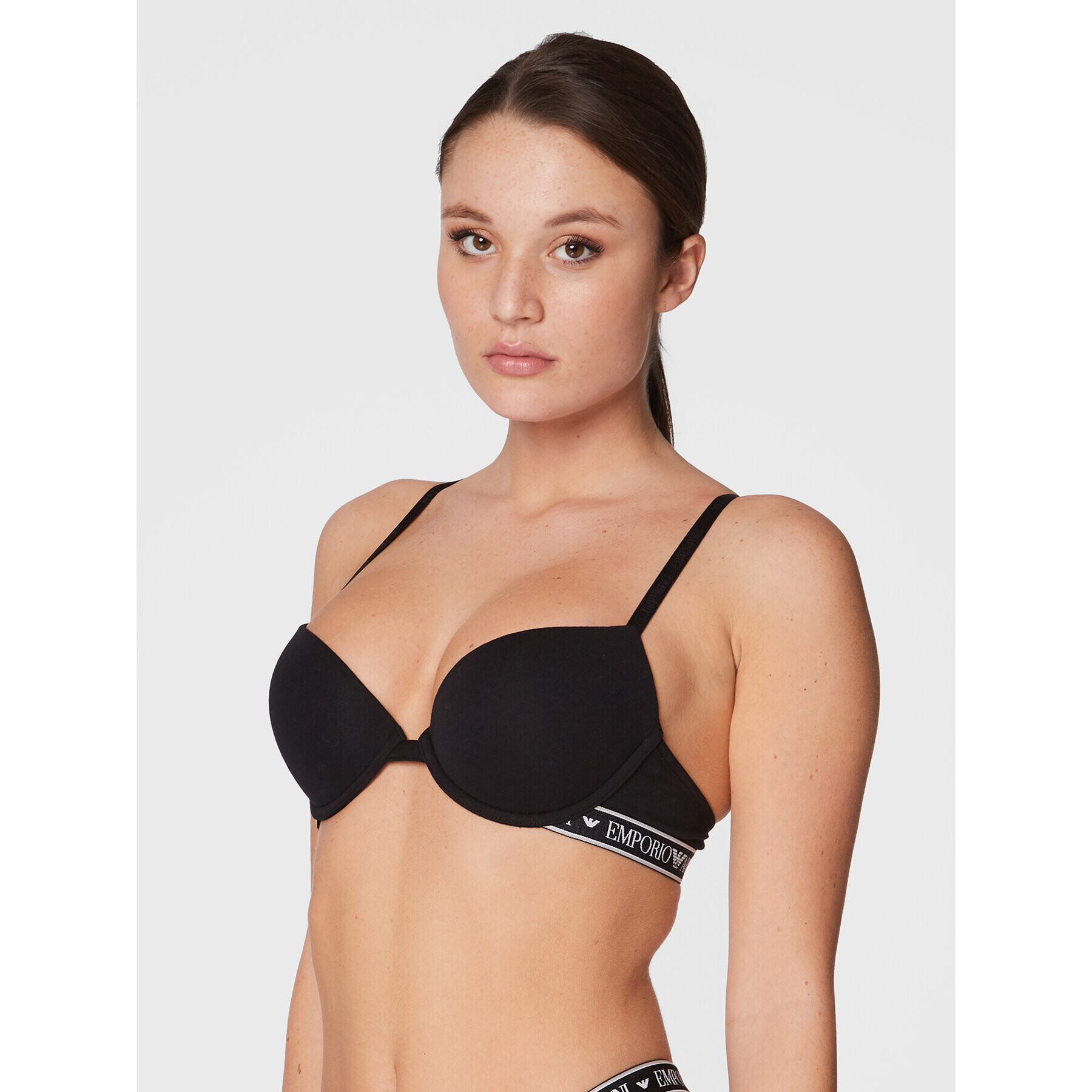 Emporio Armani Underwear Push-Up nedrček 164394 2F227 00020 Črna - Pepit.si