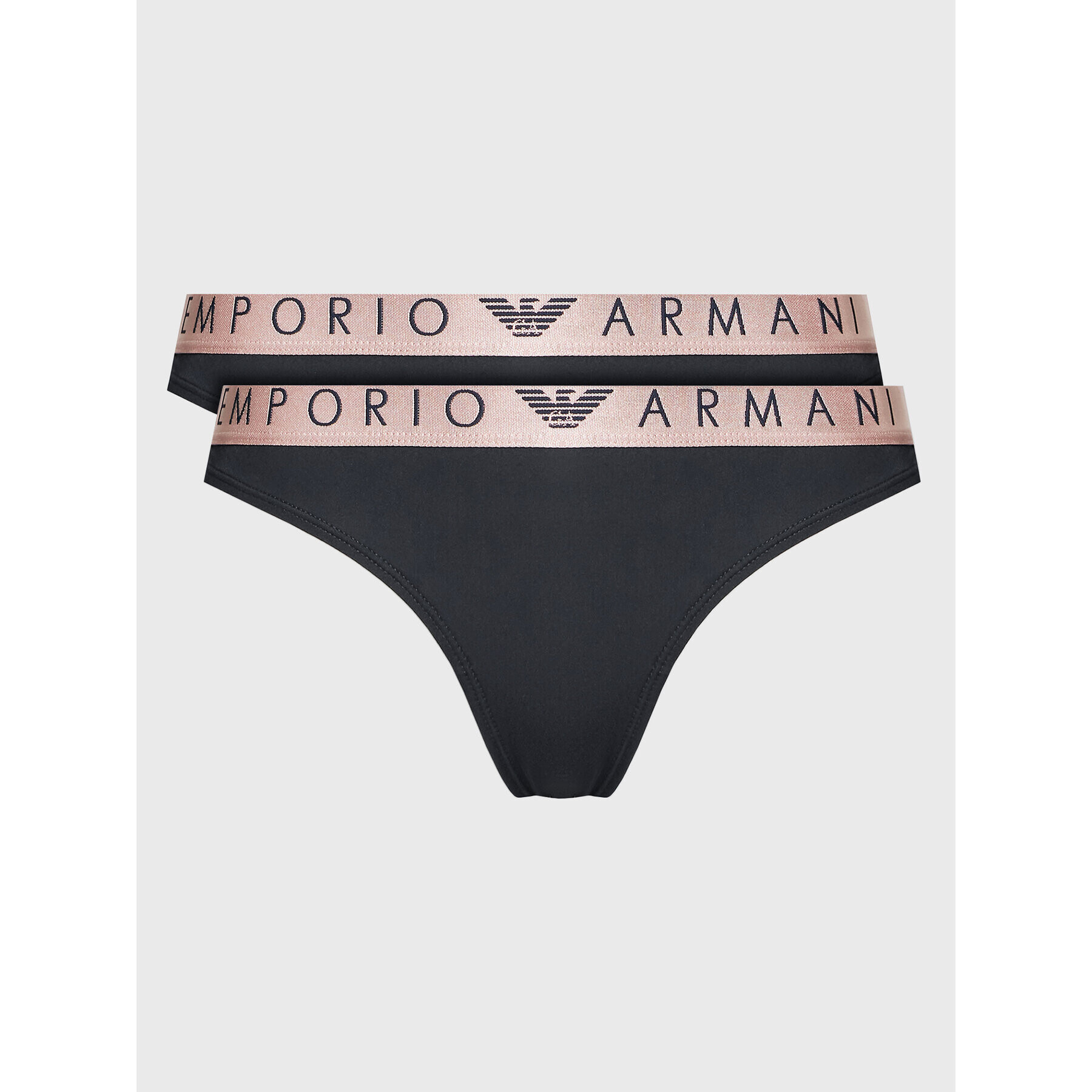 Emporio Armani Underwear Set 2 parov brazilskih spodnjih hlačk 163337 2F235 00020 Črna - Pepit.si