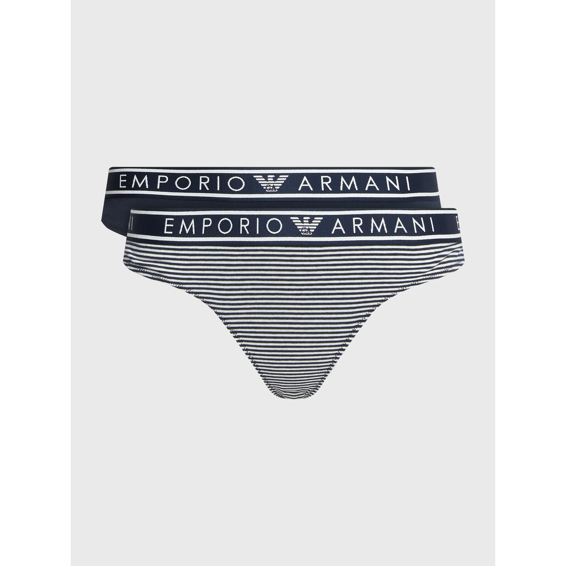 Emporio Armani Underwear Set 2 parov brazilskih spodnjih hlačk 163337 3R219 21136 Mornarsko modra - Pepit.si