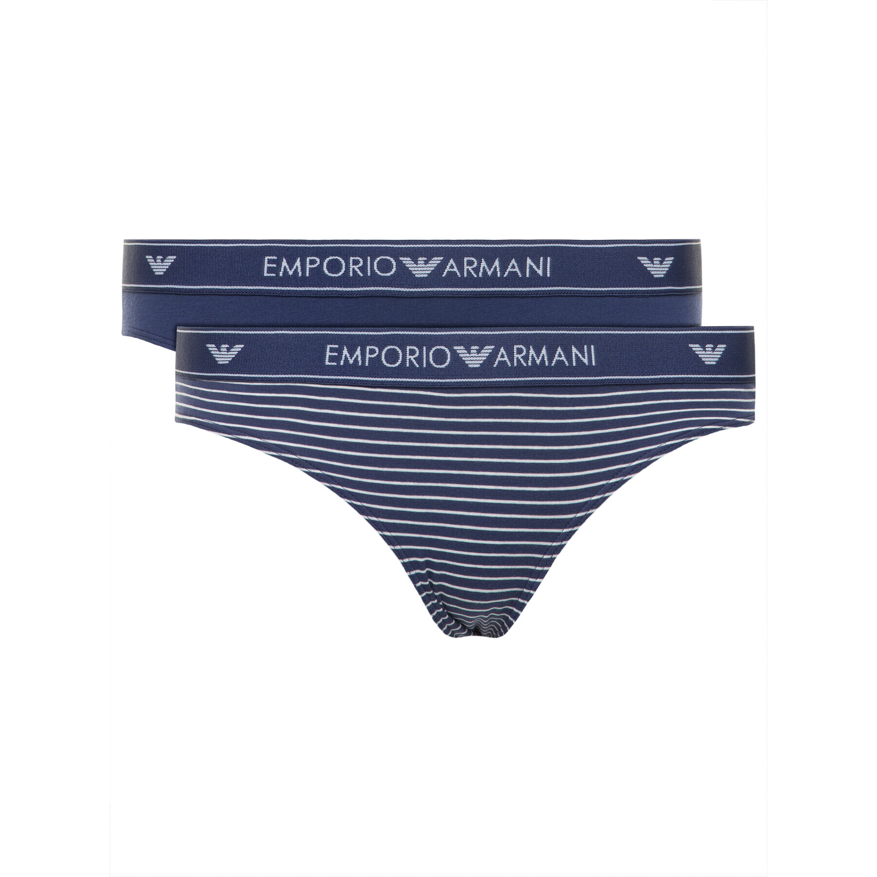 Emporio Armani Underwear Set 2 parov klasičnih spodnjih hlačk 163334 0P219 18734 Mornarsko modra - Pepit.si