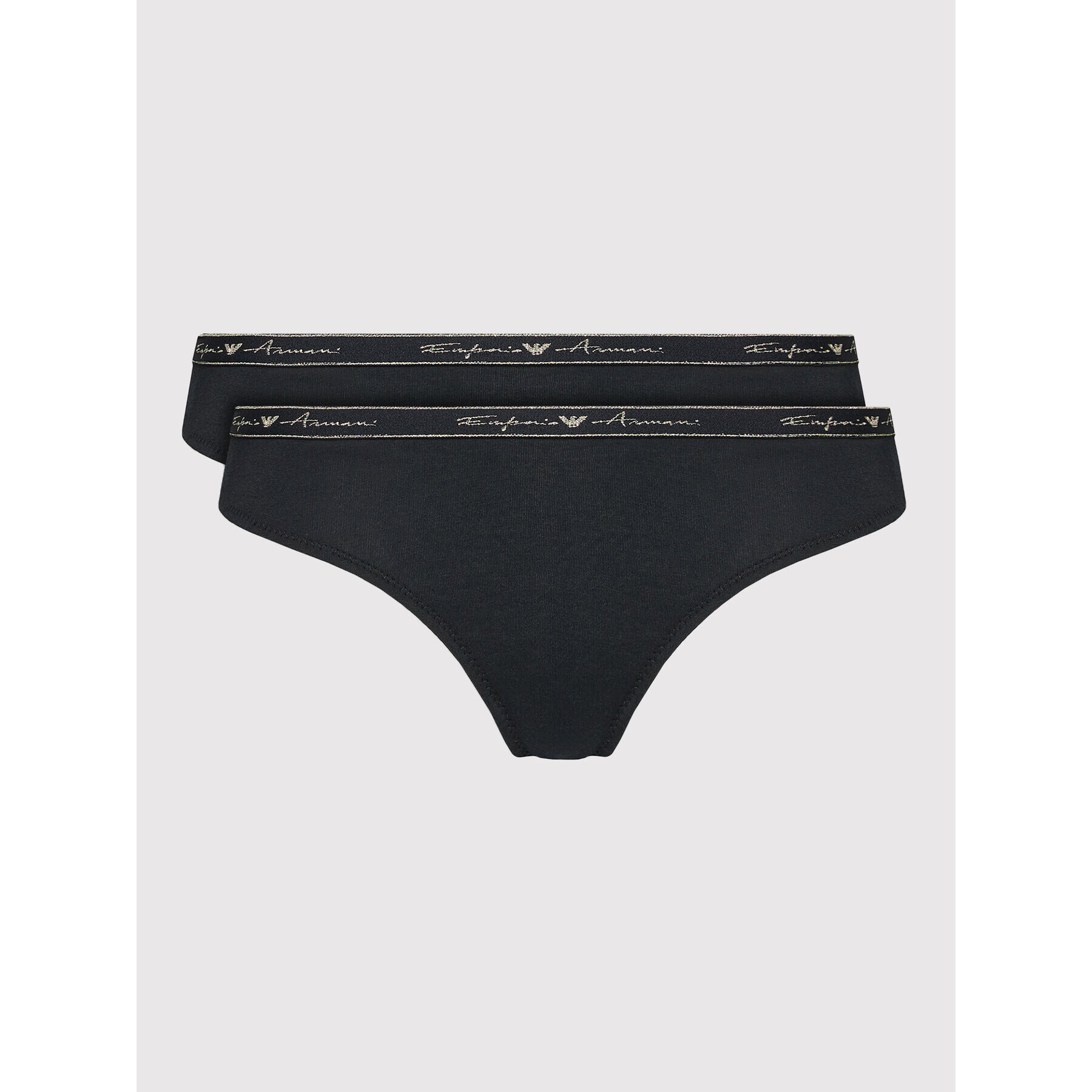 Emporio Armani Underwear Set 2 parov klasičnih spodnjih hlačk 163334 1A223 00020 Črna - Pepit.si