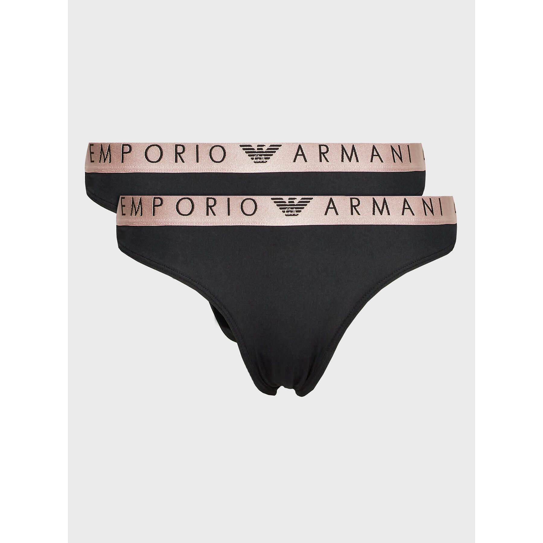 Emporio Armani Underwear Set 2 parov klasičnih spodnjih hlačk 163334 2F235 00020 Črna - Pepit.si