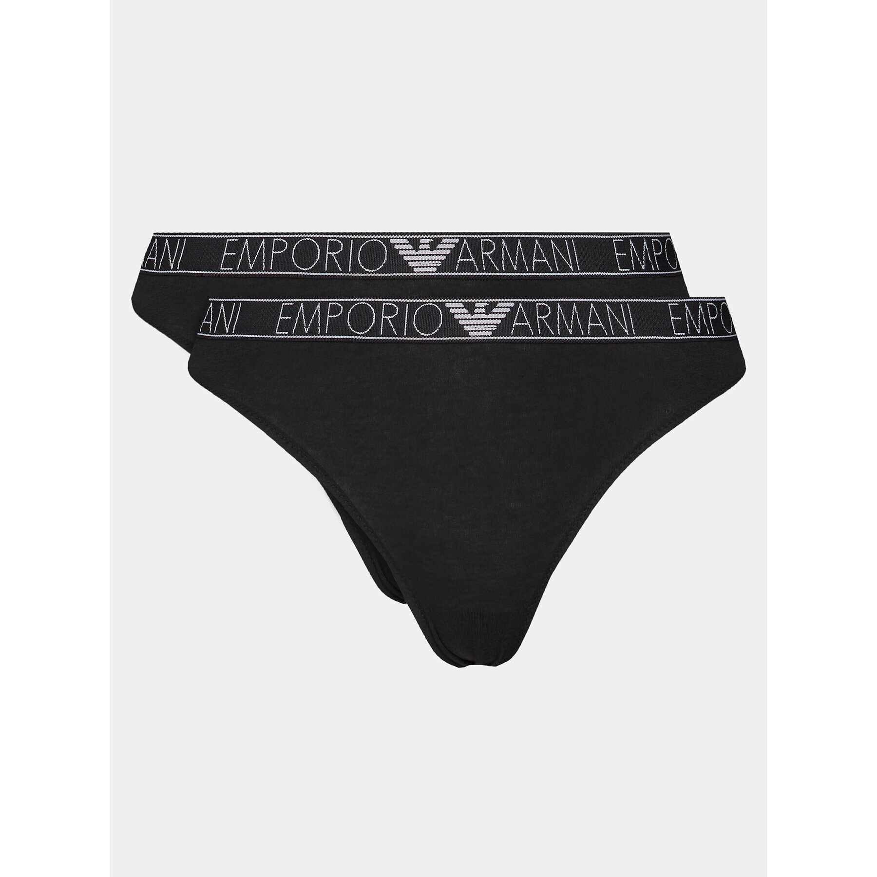 Emporio Armani Underwear Set 2 parov klasičnih spodnjih hlačk 163334 4R223 00020 Črna - Pepit.si