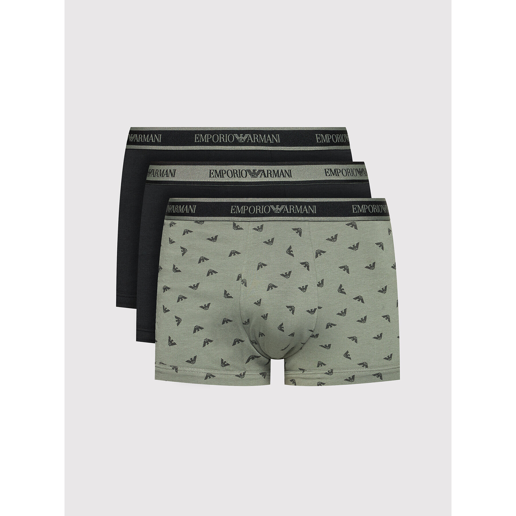 Emporio Armani Underwear Set 3 parov boksaric 111357 1A717 06521 Črna - Pepit.si