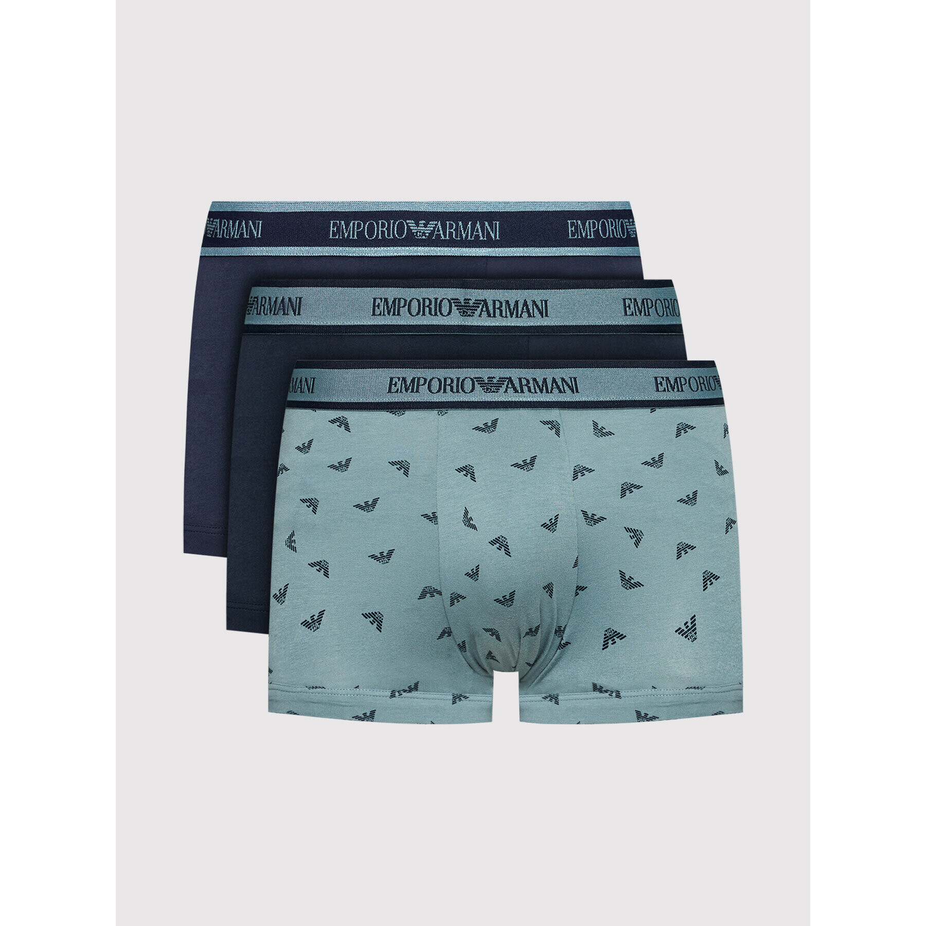 Emporio Armani Underwear Set 3 parov boksaric 111357 1A717 90035 Mornarsko modra - Pepit.si