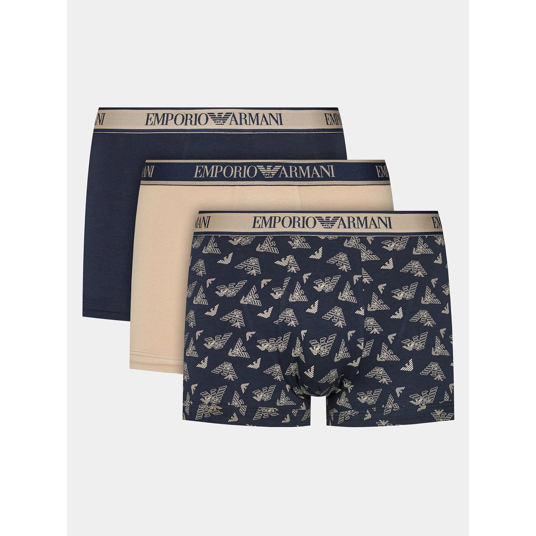 Emporio Armani Underwear Set 3 parov boksaric 111357 3F717 11250 Bež - Pepit.si