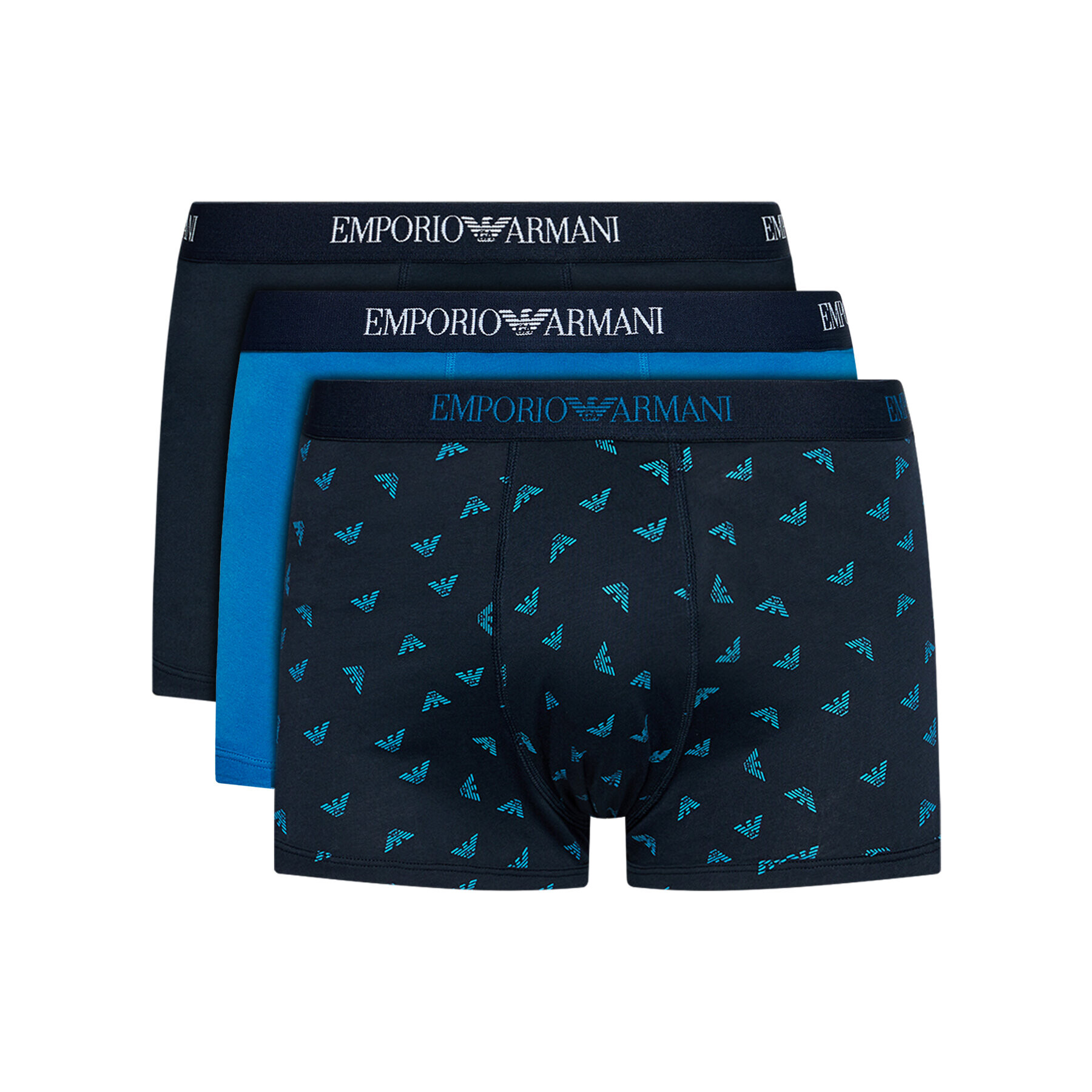 Emporio Armani Underwear Set 3 parov boksaric 111625 1P722 76135 Mornarsko modra - Pepit.si