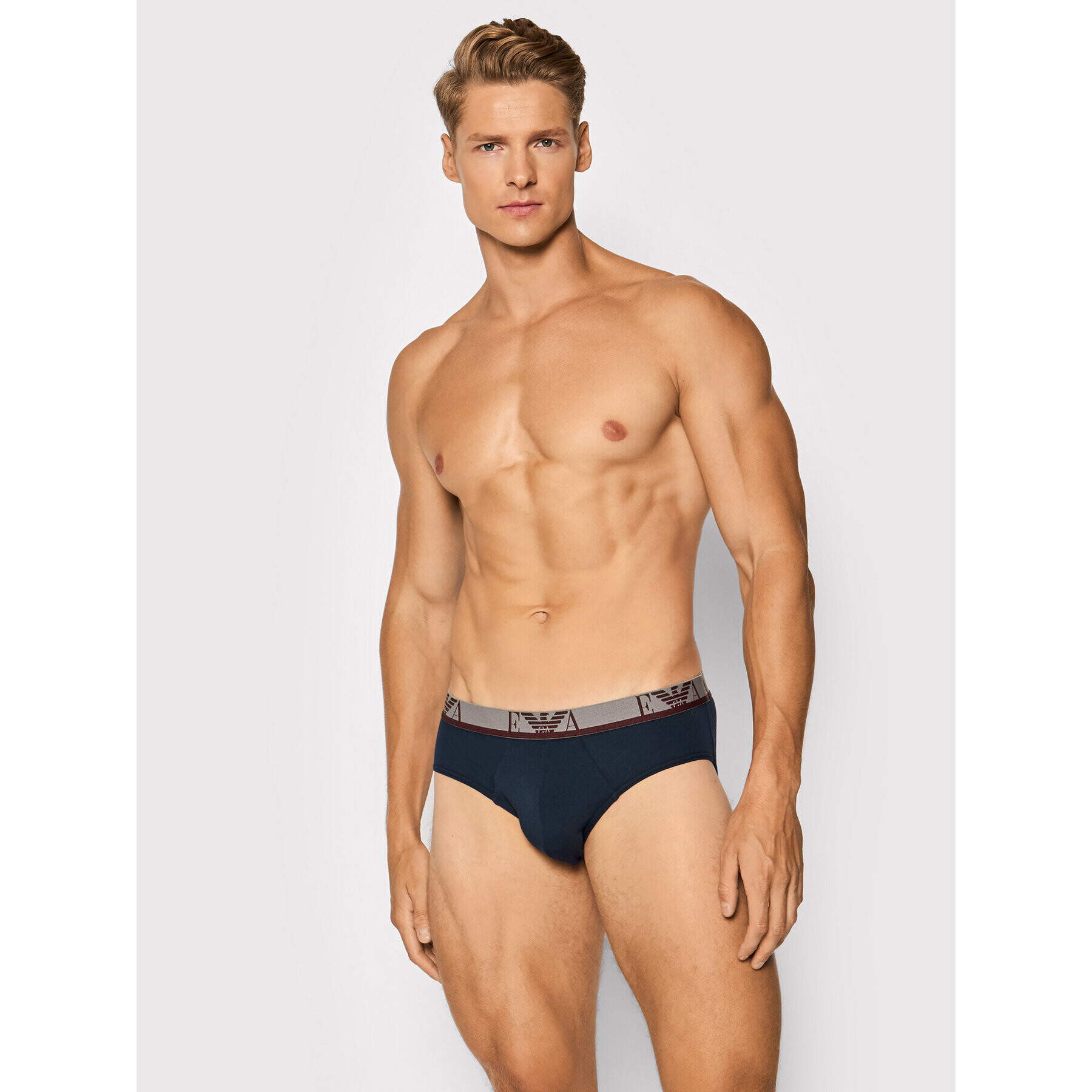 Emporio Armani Underwear Set 3 sponjic 111734 1A715 79735 Mornarsko modra - Pepit.si