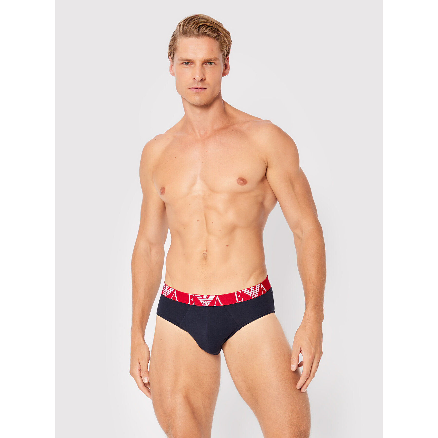 Emporio Armani Underwear Set 3 sponjic 111734 2F715 70435 Mornarsko modra - Pepit.si