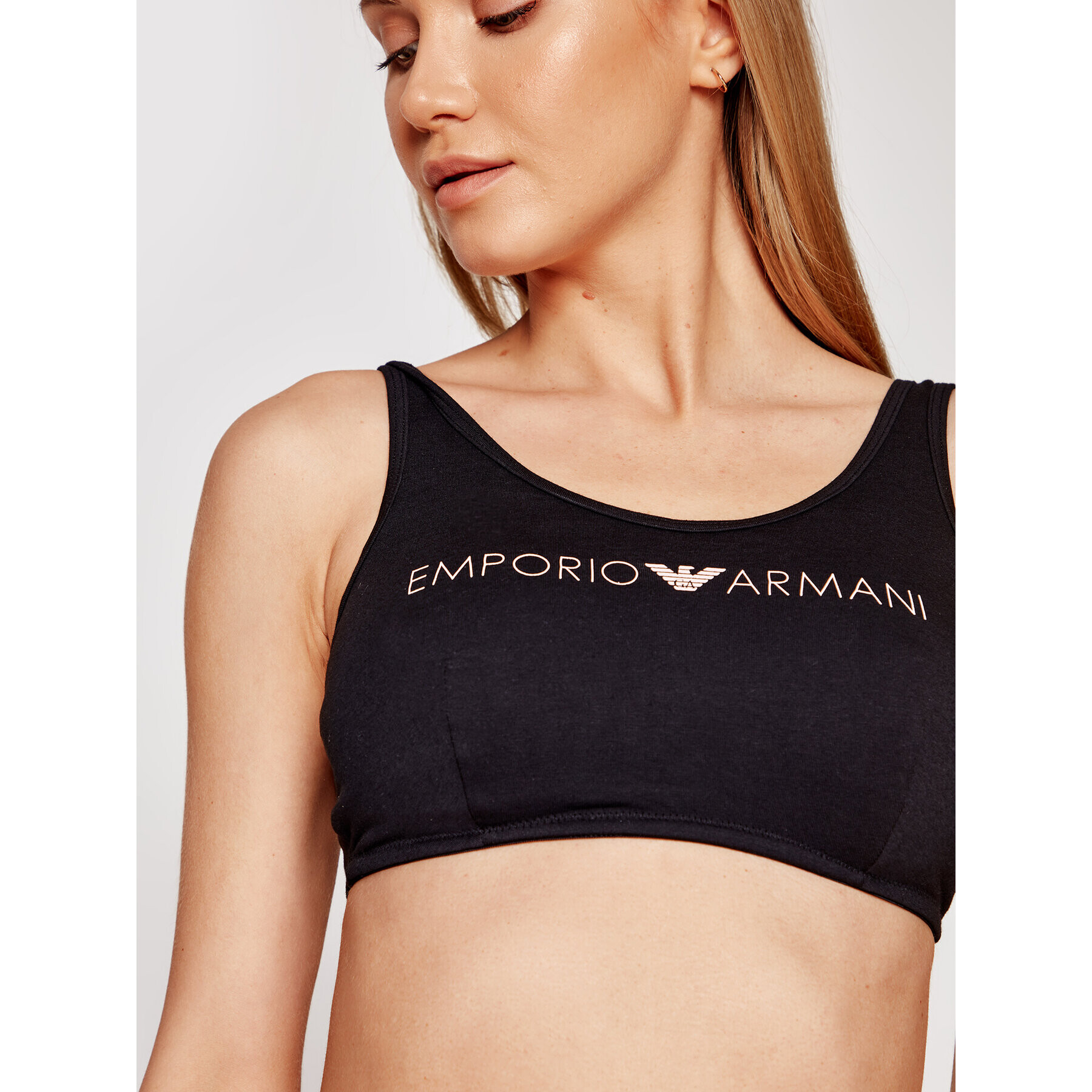 Emporio Armani Underwear Top nedrček 164403 1P227 00020 Črna - Pepit.si