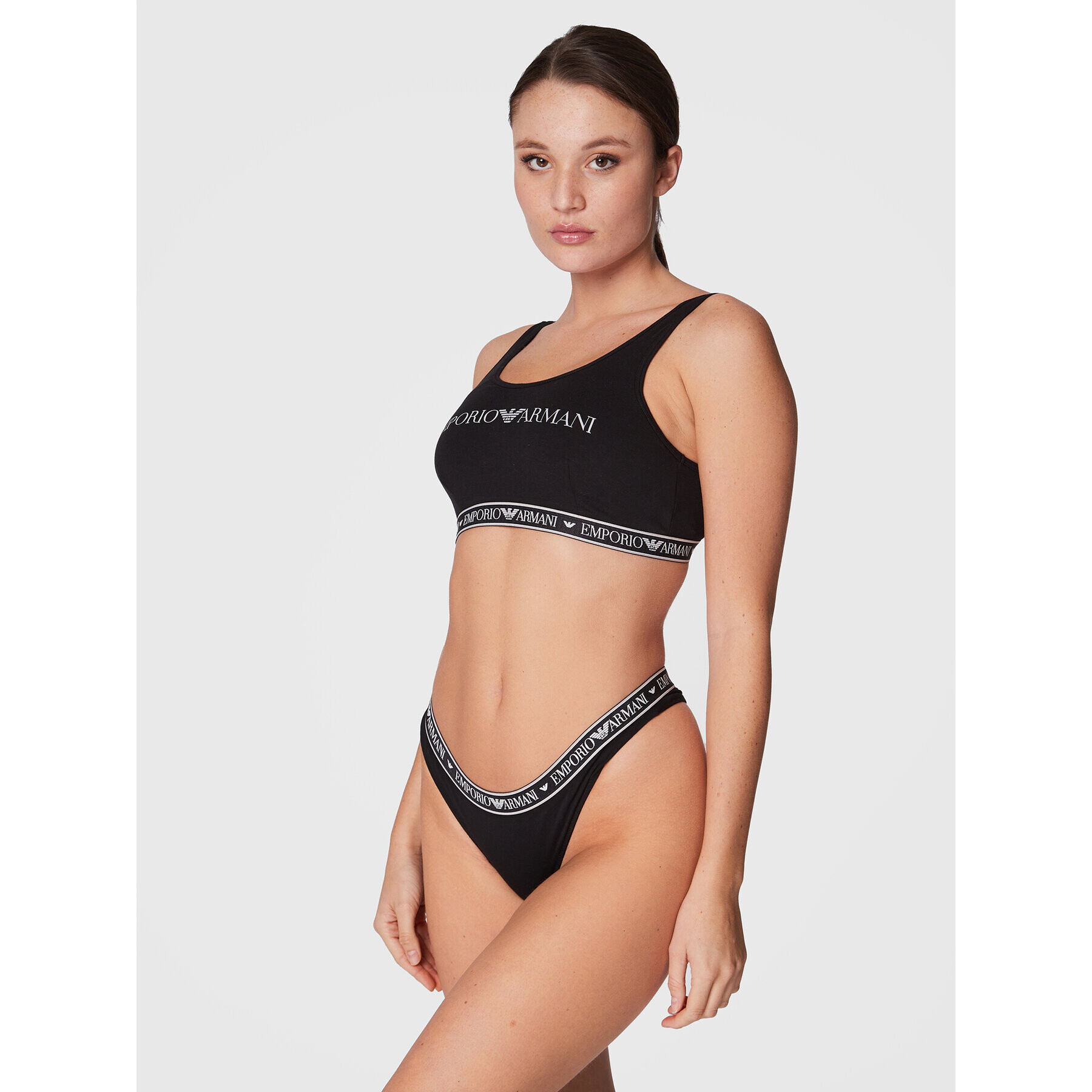 Emporio Armani Underwear Top nedrček 164403 2F227 00020 Črna - Pepit.si