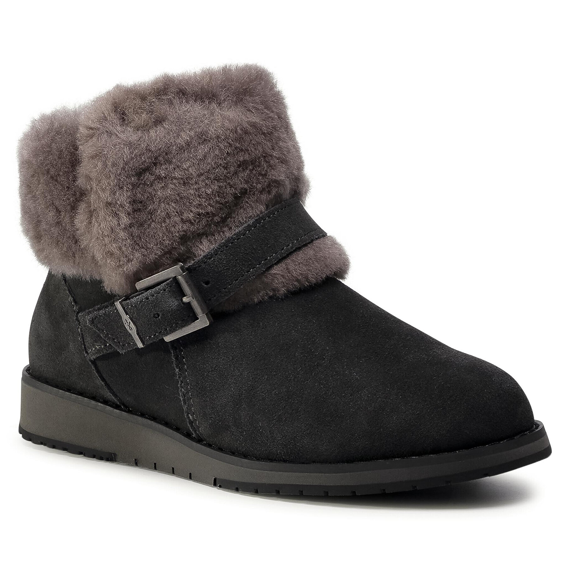 EMU Australia Čevlji Oxley Fur Cuff W11698 Siva - Pepit.si