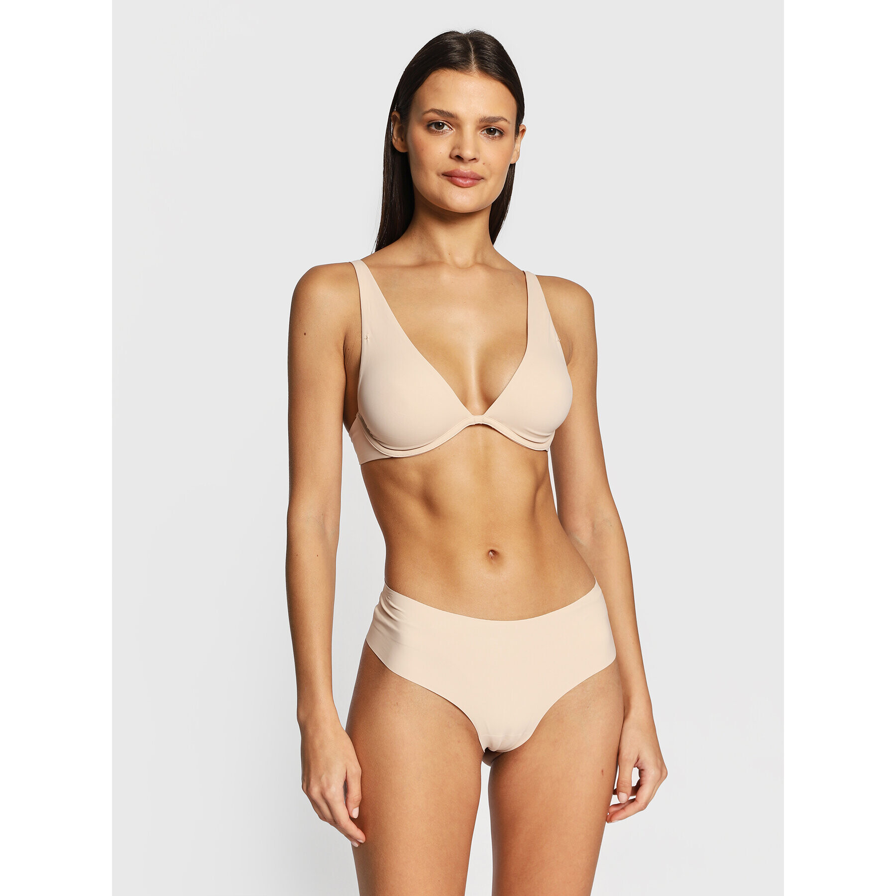 Etam Tangice Pure Fit 6532041 Bež - Pepit.si