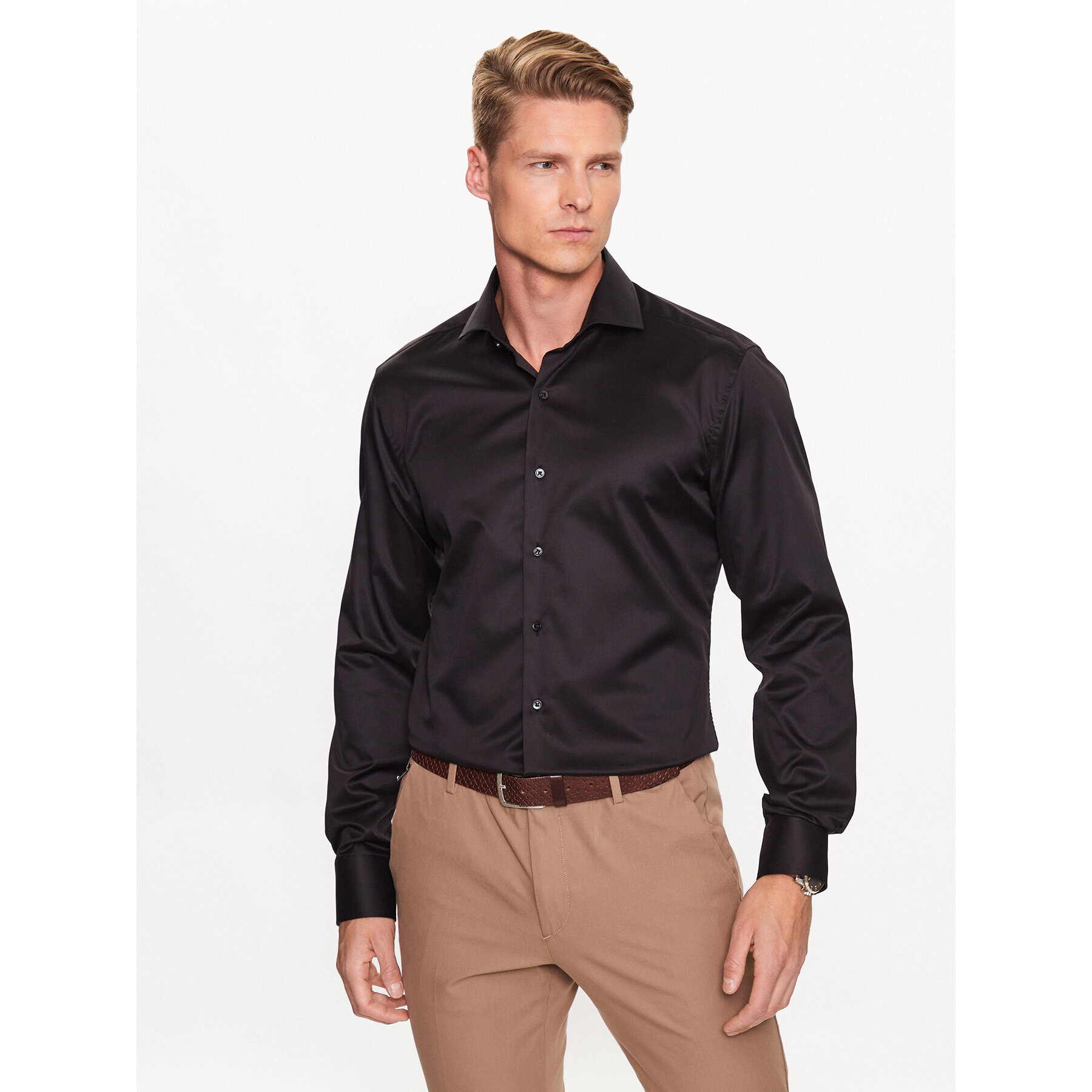 Eterna Srajca 8005/F682 Črna Slim Fit - Pepit.si