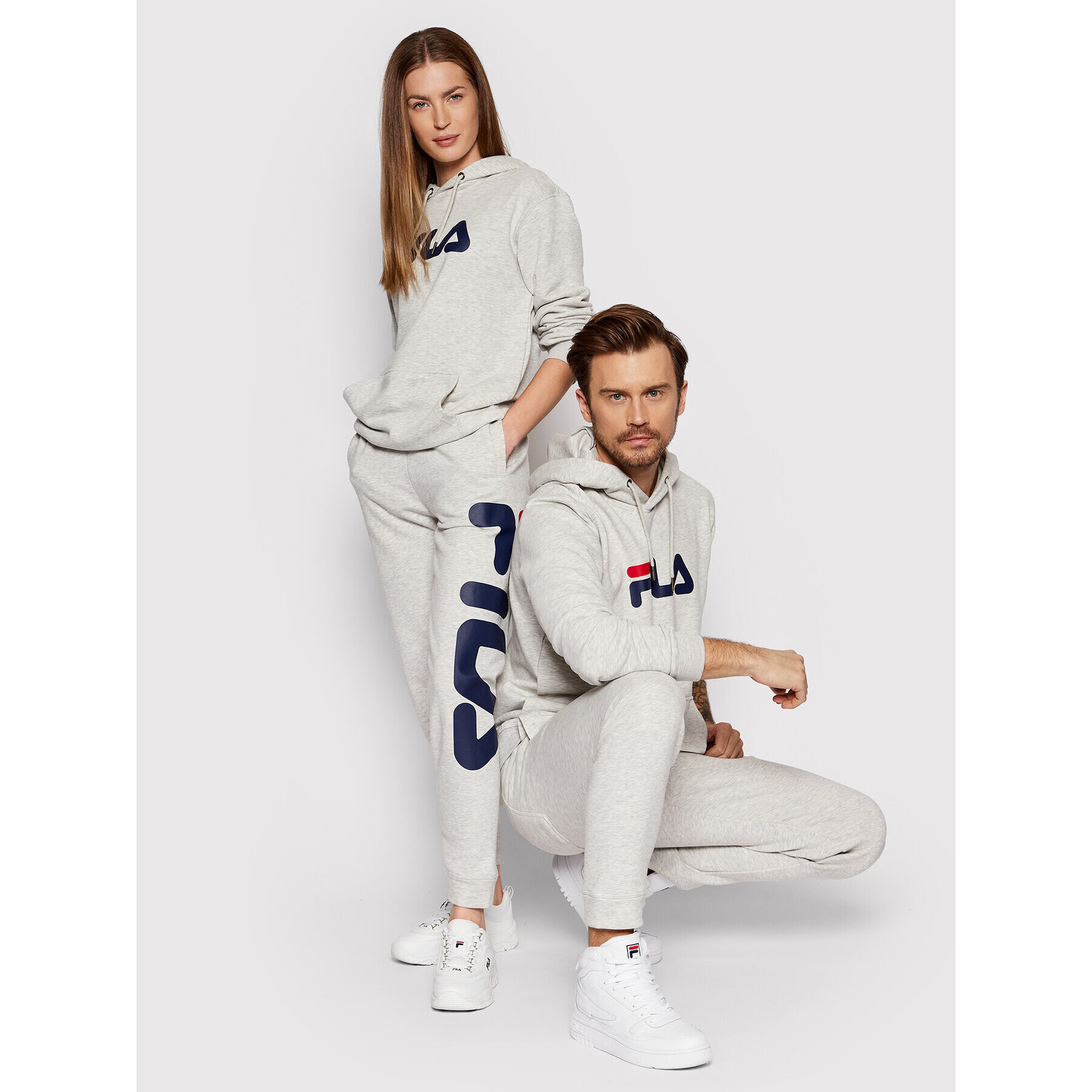 Fila Jopa Unisex Barumini FAU0068 Siva Regular Fit - Pepit.si