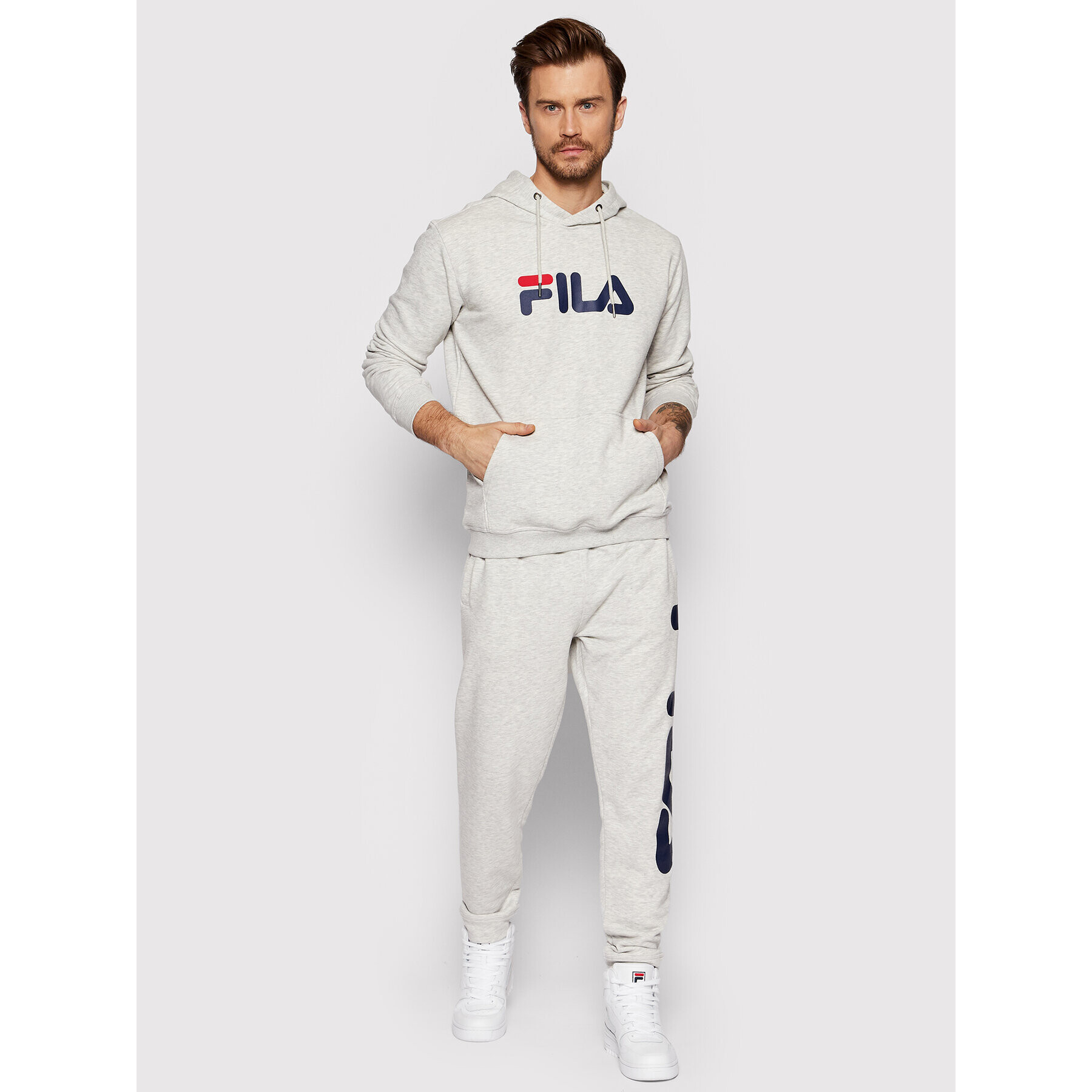 Fila Jopa Unisex Barumini FAU0068 Siva Regular Fit - Pepit.si