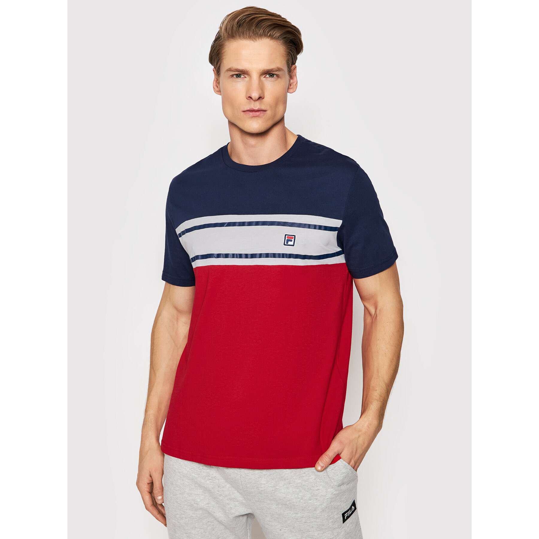 Fila Majica Boise 768987 Rdeča Regular Fit - Pepit.si