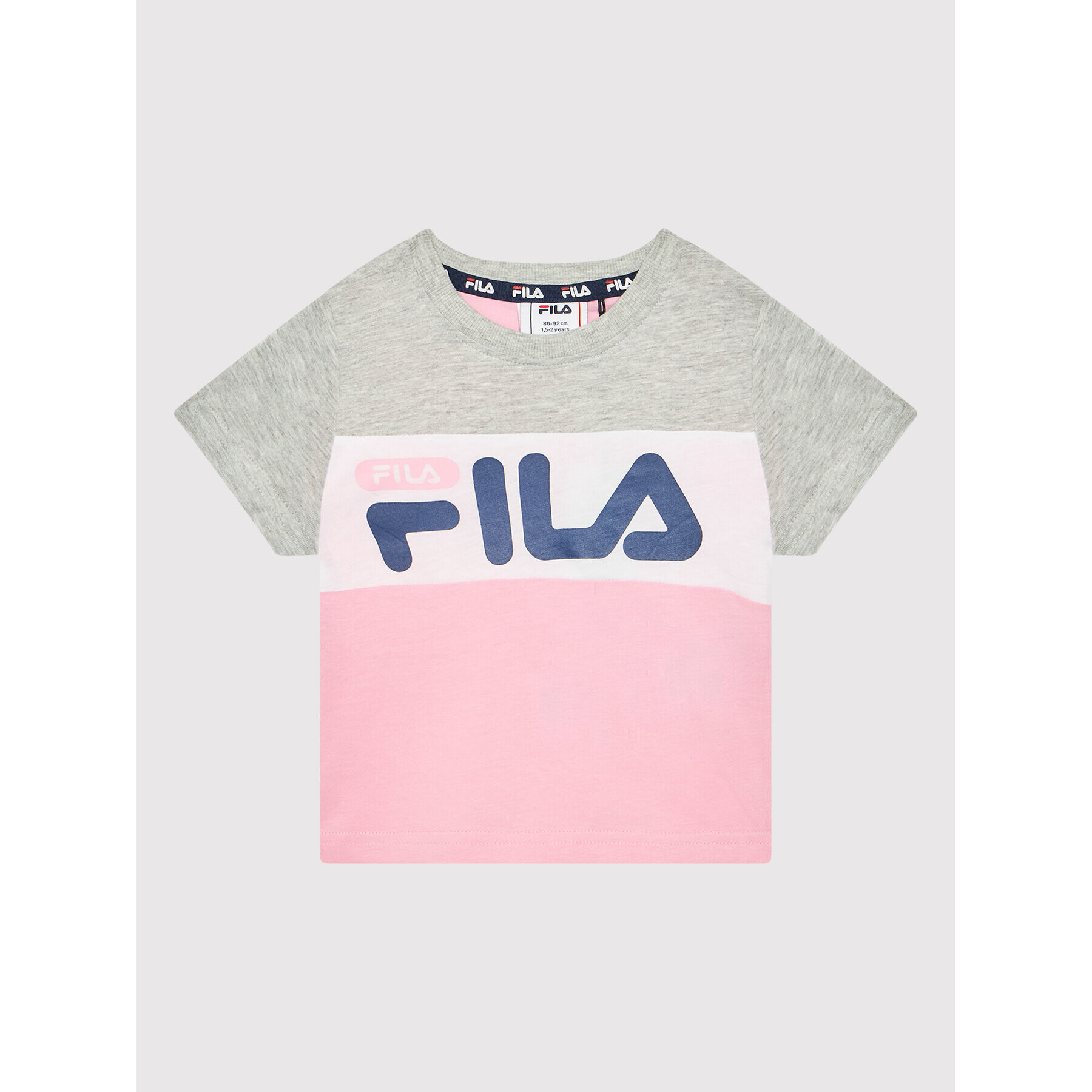 Fila Majica College FAK0063 Roza Regular Fit - Pepit.si