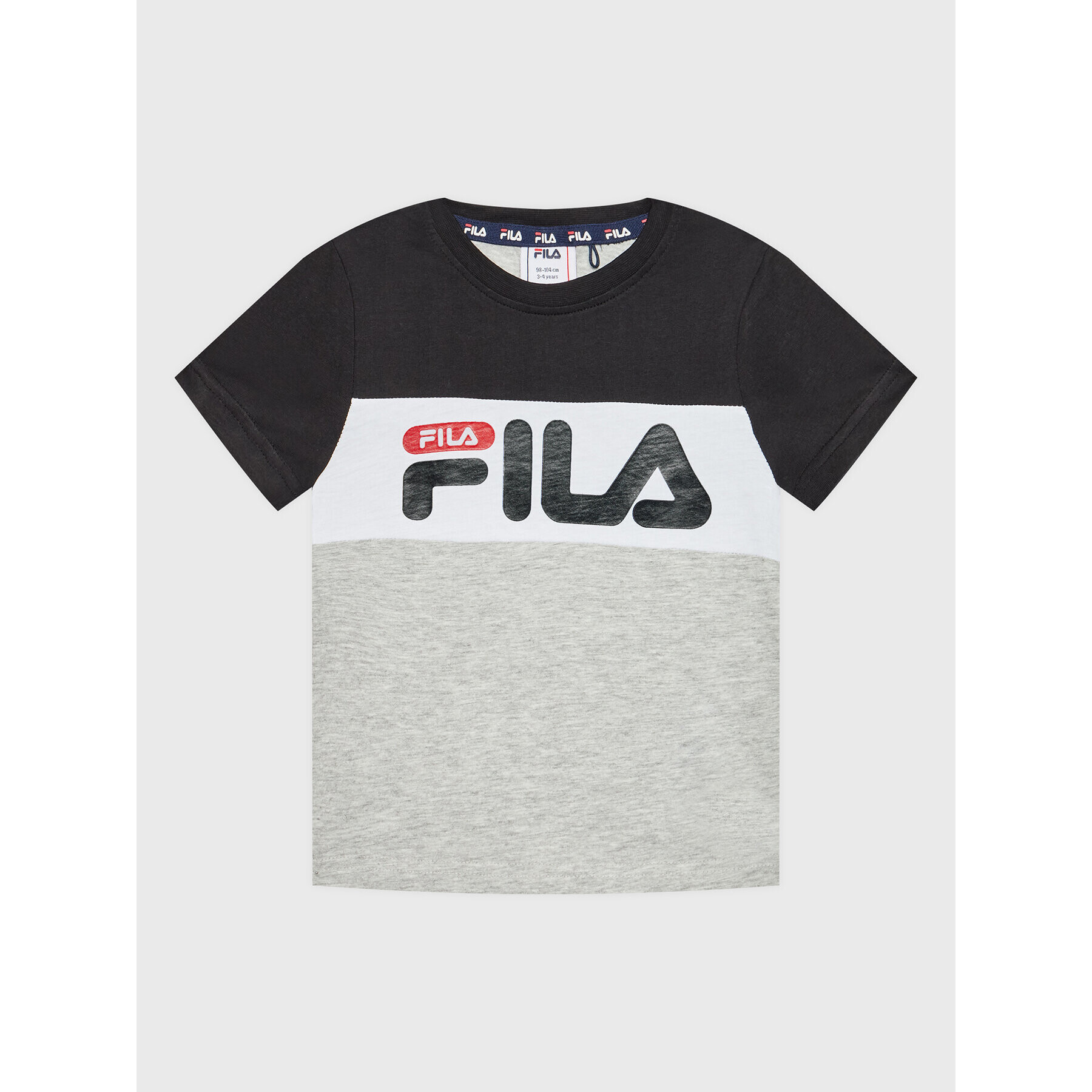 Fila Majica College Station FAK0063 Pisana Regular Fit - Pepit.si