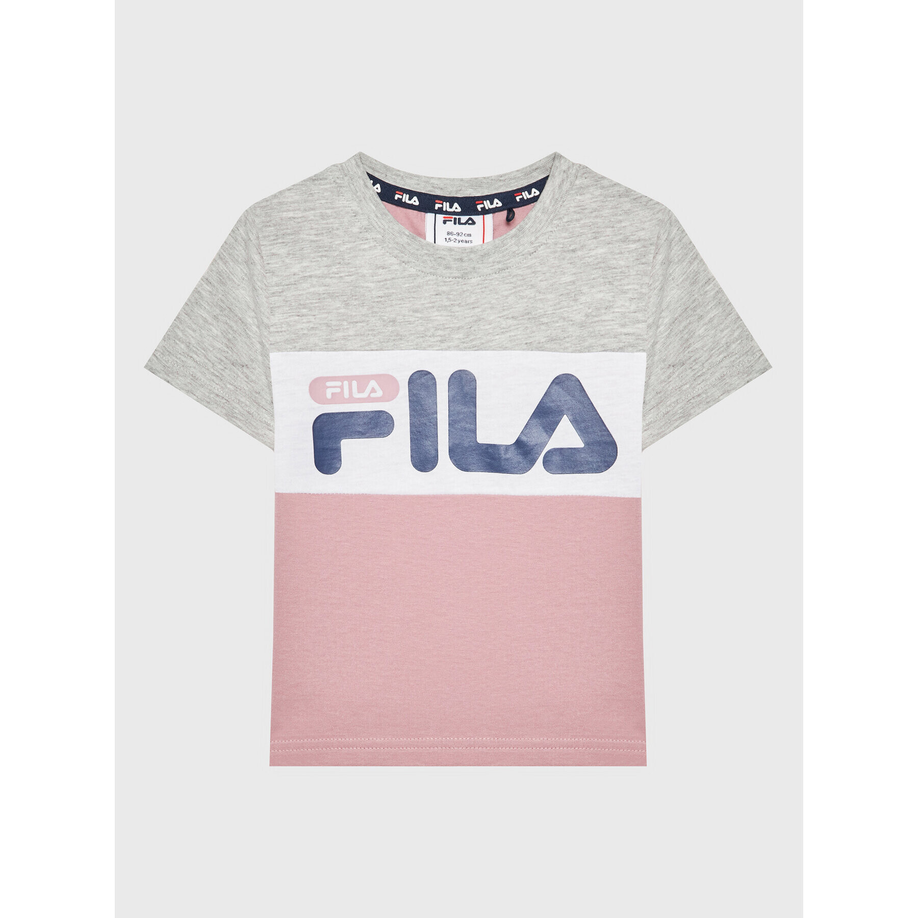 Fila Majica College Station FAK0063 Roza Regular Fit - Pepit.si