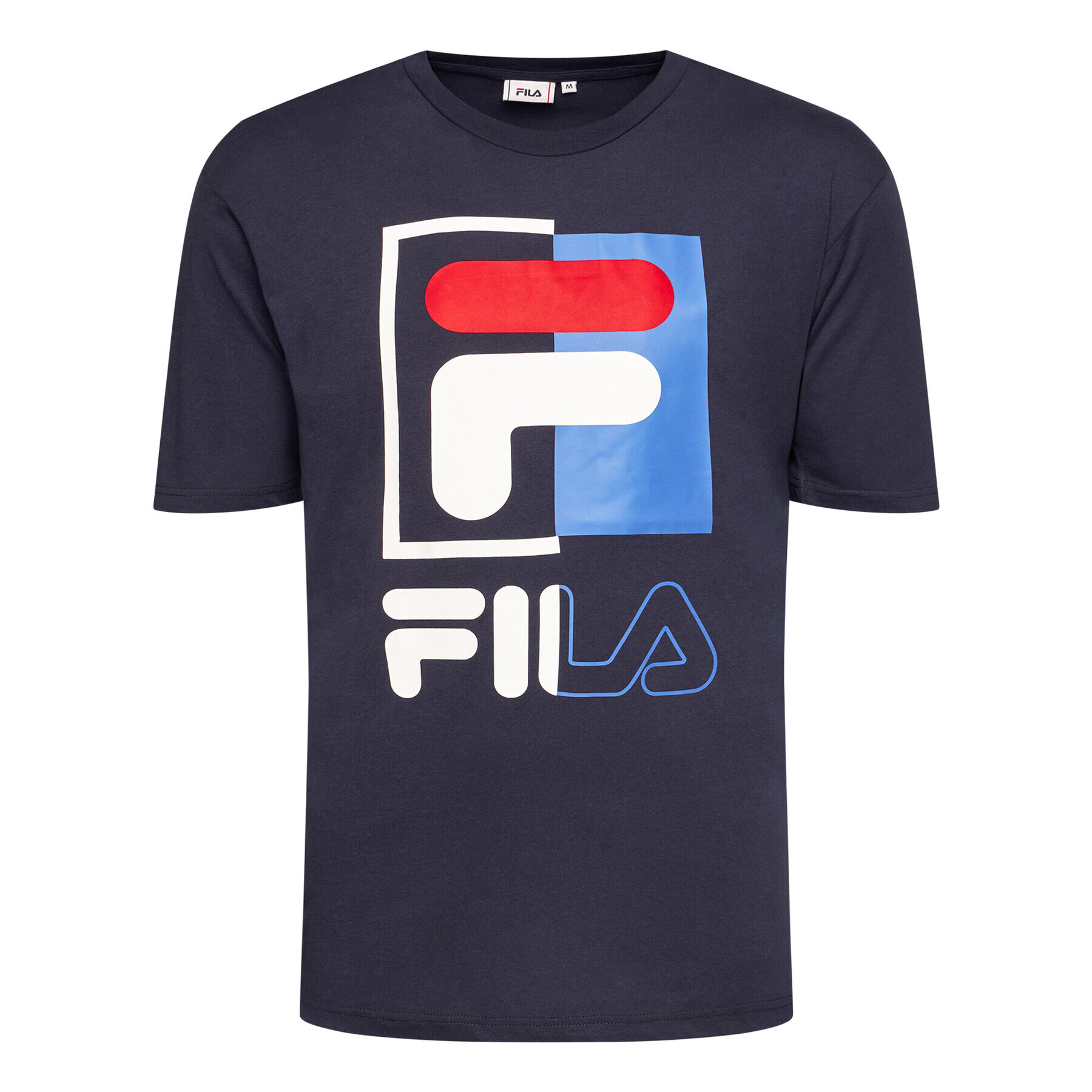 Fila Majica Saku 687475 Mornarsko modra Regular Fit - Pepit.si