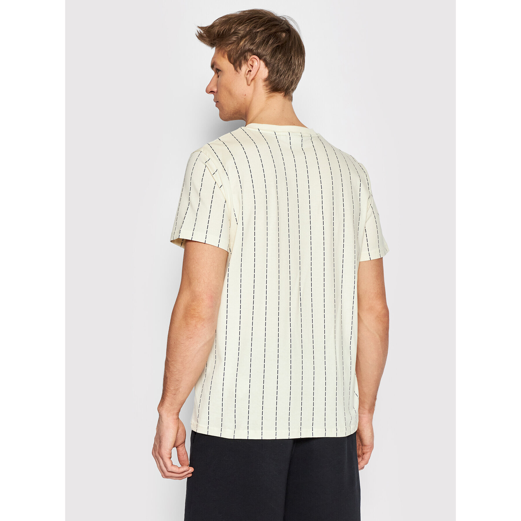 Fila Majica Tanum Pinstripe FAM0027 Rumena Regular Fit - Pepit.si