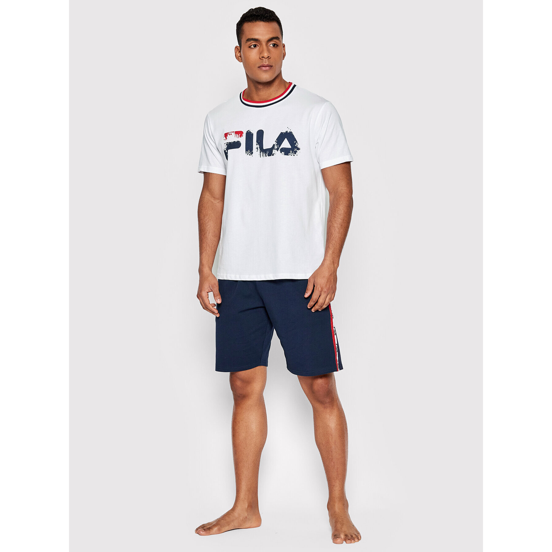 Fila Pižama Uomo FPS1096 Bela Regular Fit - Pepit.si