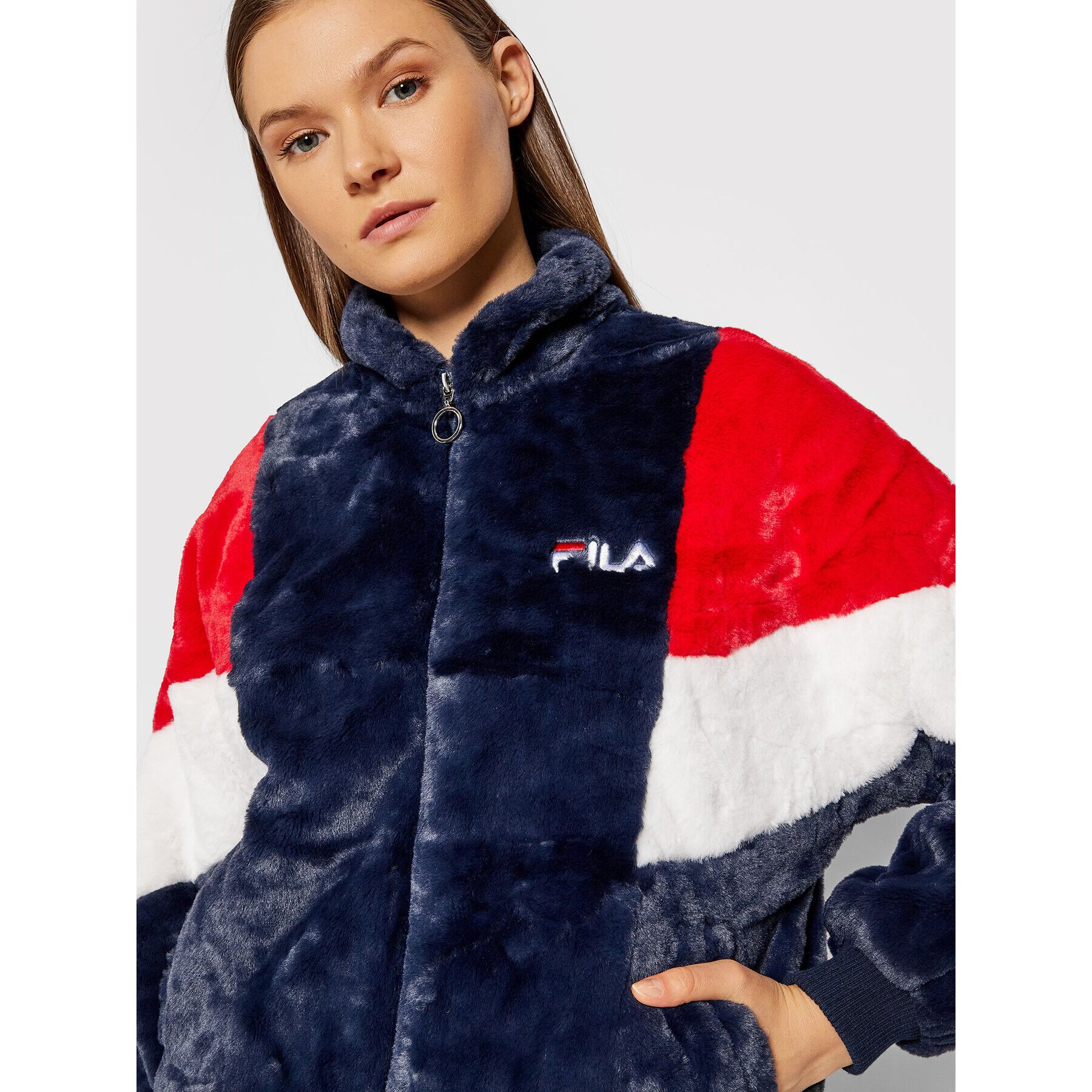 Fila Prehodna jakna Elin 688931 Mornarsko modra Regular Fit - Pepit.si