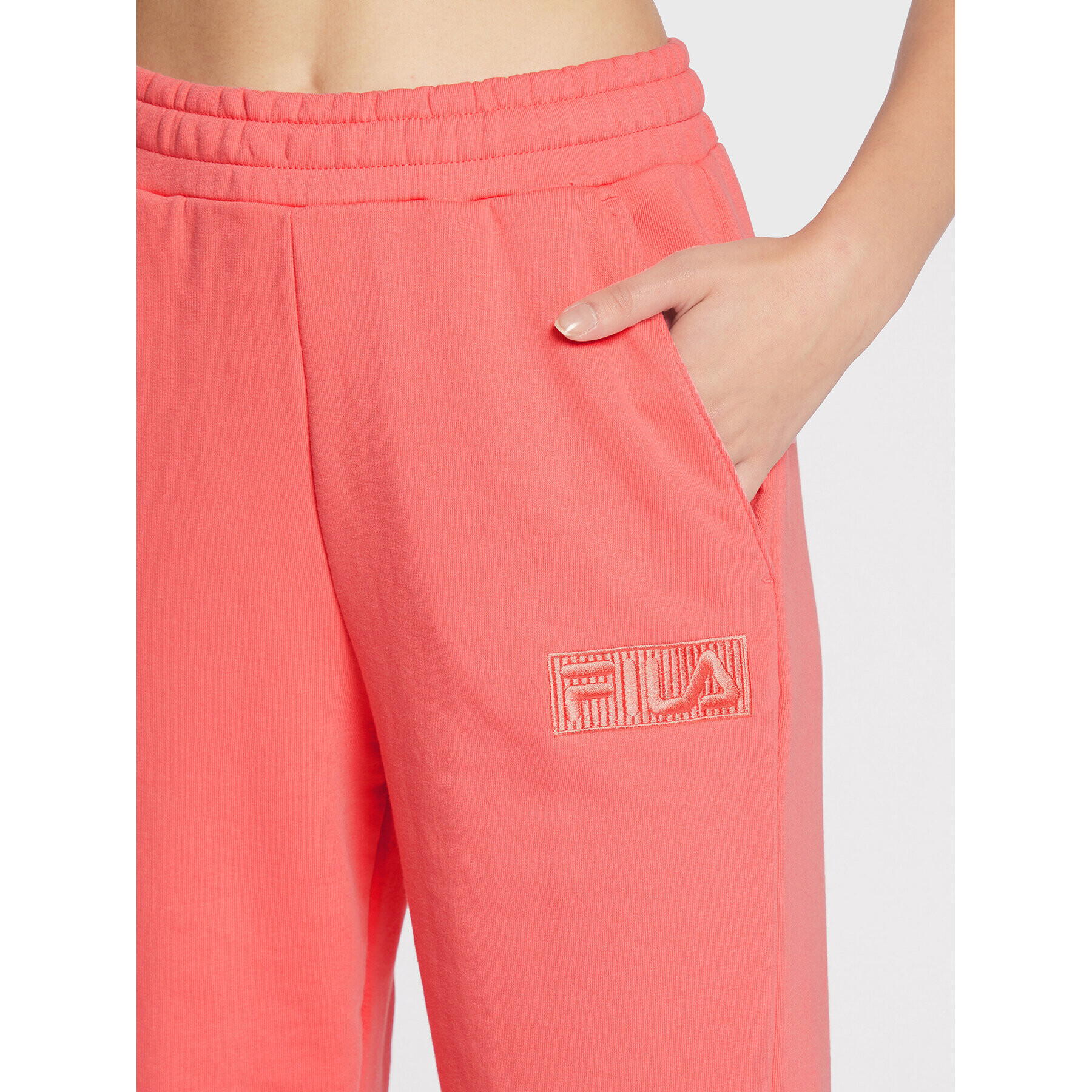 Fila Spodnji del trenirke Bandirma FAW0254 Roza Regular Fit - Pepit.si