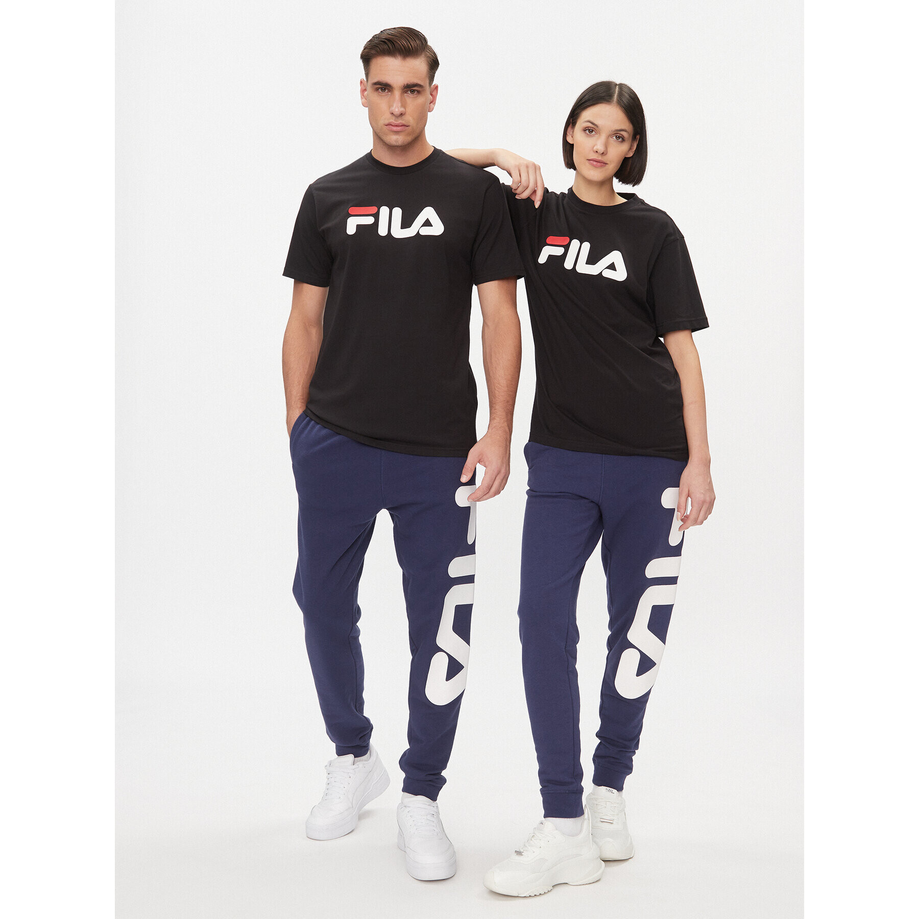 Fila Spodnji del trenirke FAU0069 Mornarsko modra Regular Fit - Pepit.si