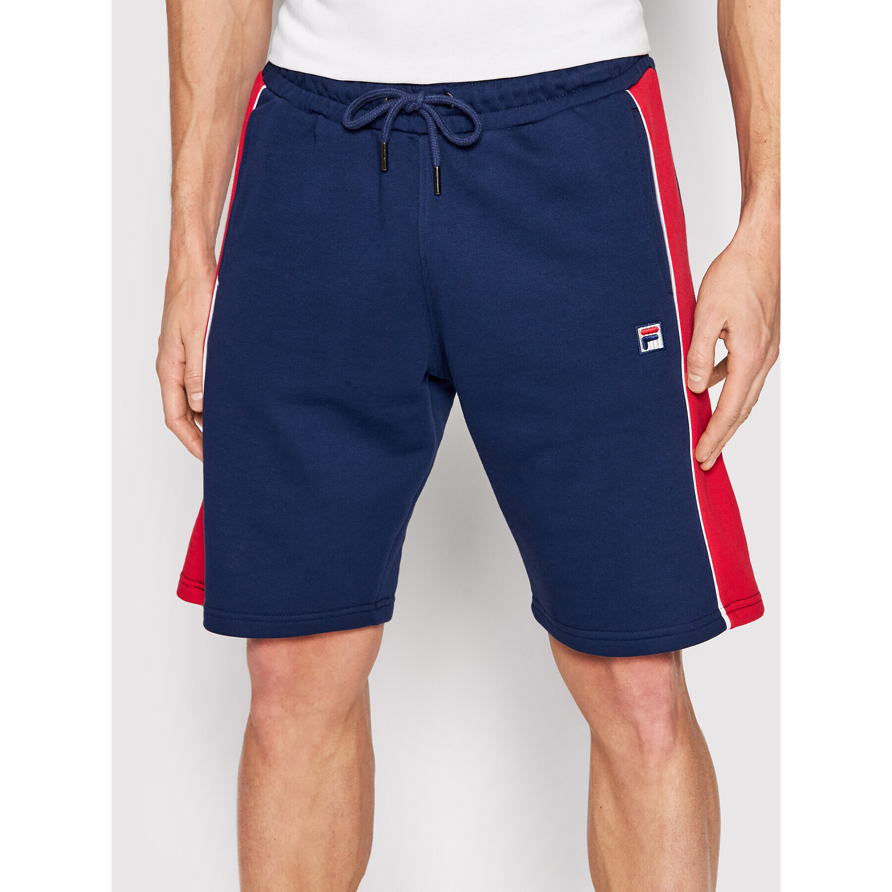 Fila Športne kratke hlače Bisag FAM0077 Mornarsko modra Relaxed Fit - Pepit.si