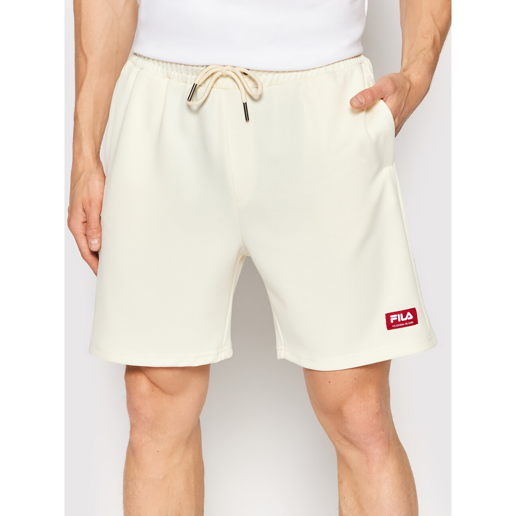 Fila Športne kratke hlače Tercan FAM0013 Bež Regular Fit - Pepit.si