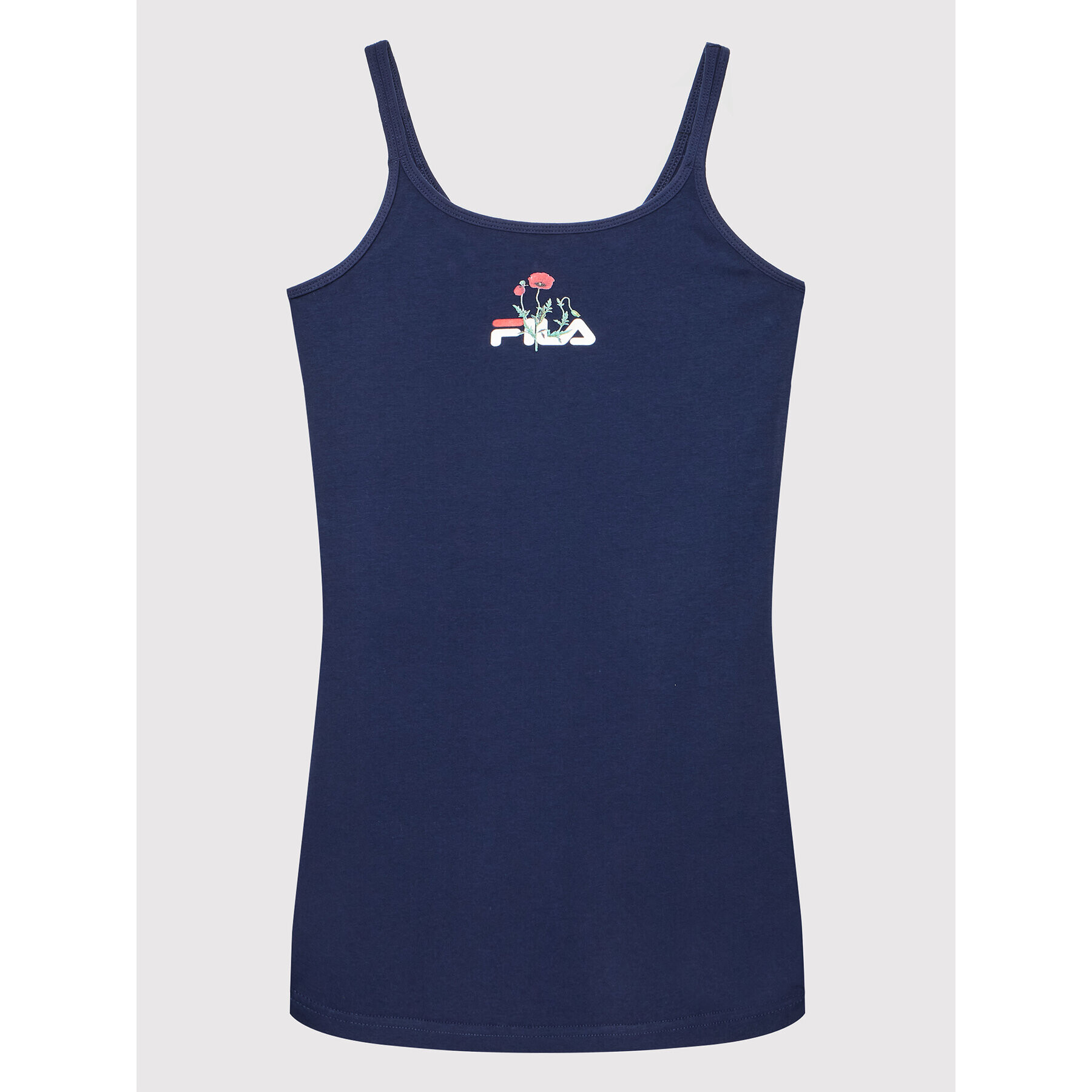 Fila Vsakodnevna obleka Thale Spaghetti FAT0014 Mornarsko modra Slim Fit - Pepit.si