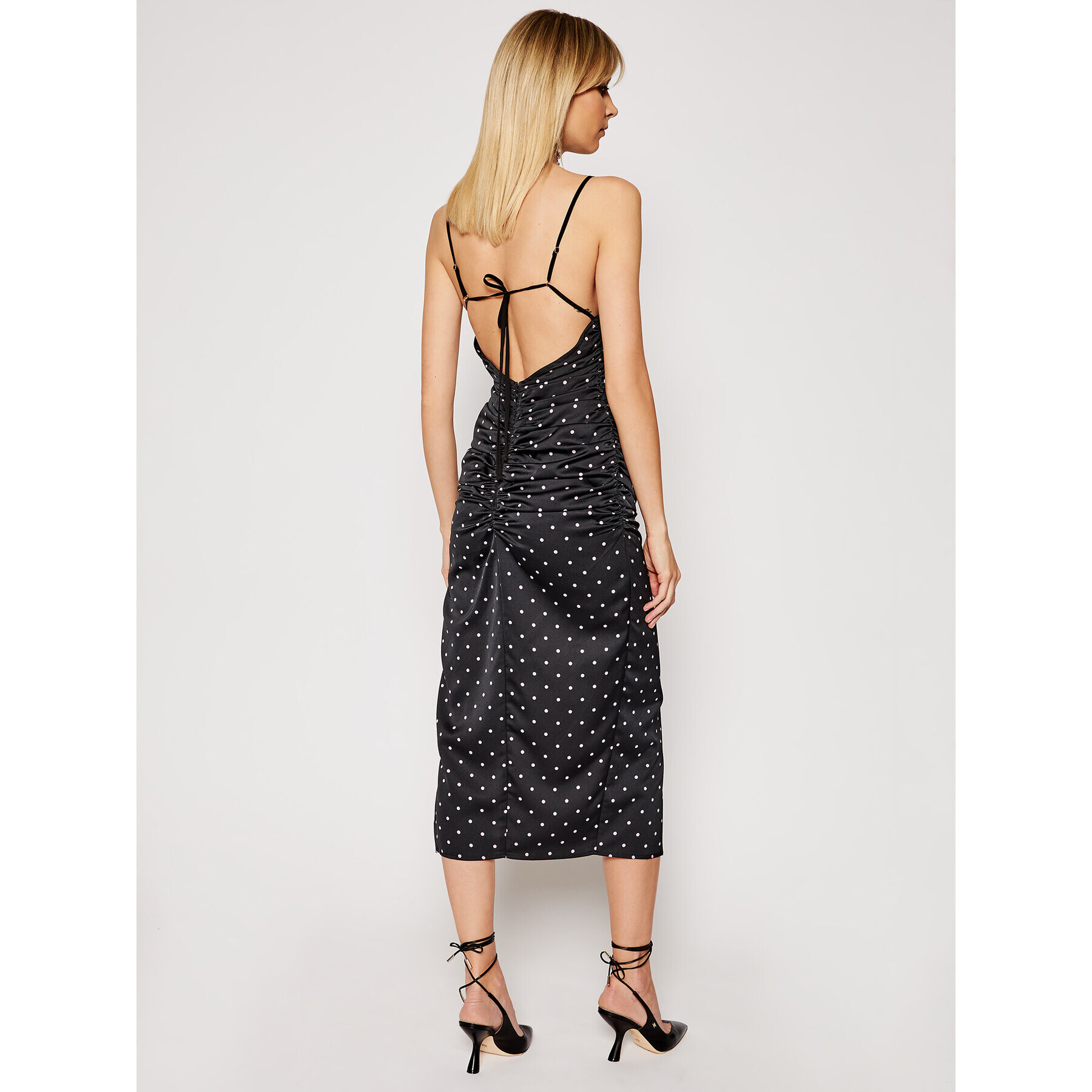 For Love & Lemons Cocktail obleka Carissa CD2306 Črna Slim Fit - Pepit.si