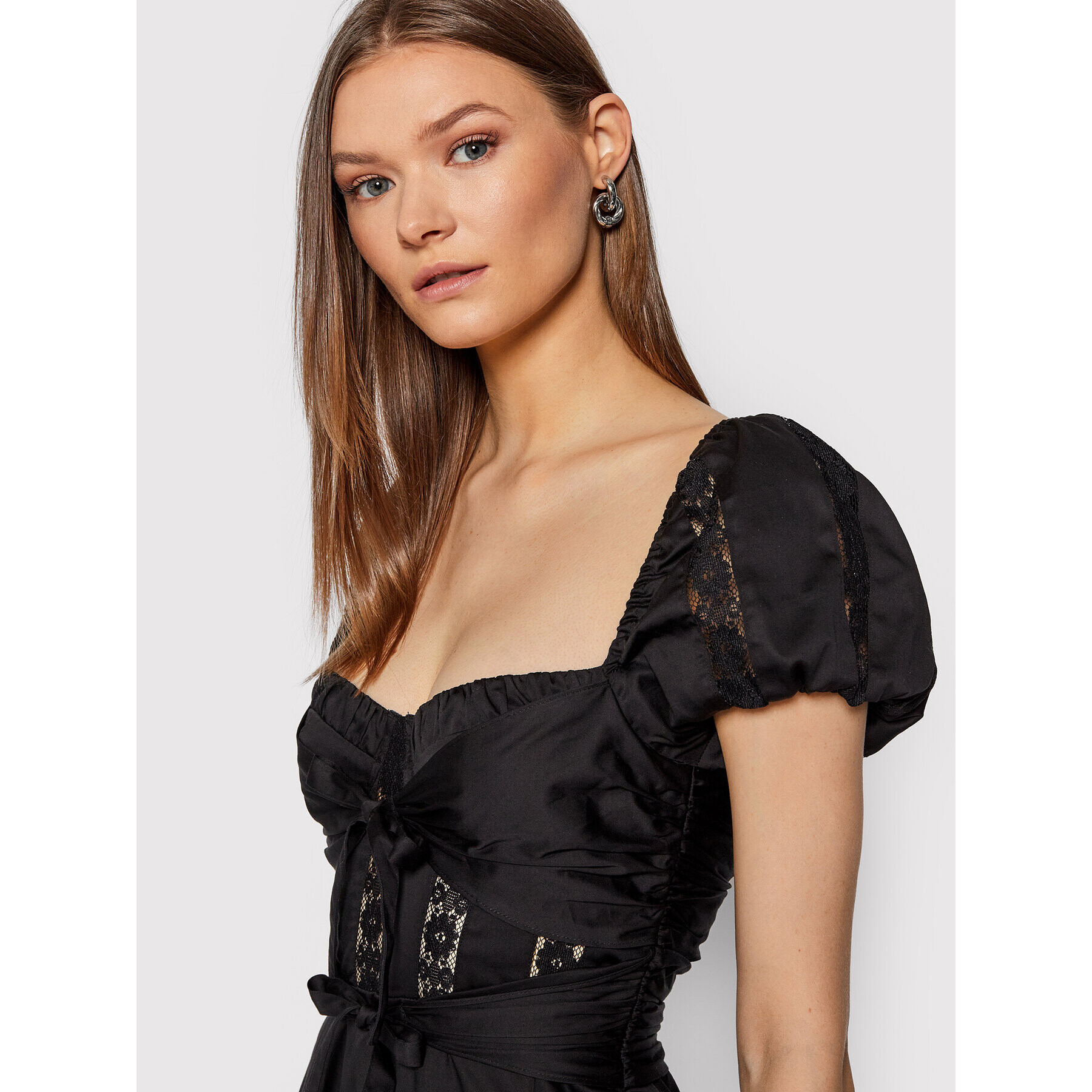 For Love & Lemons Cocktail obleka Chantalle CD2389 Črna Regular Fit - Pepit.si