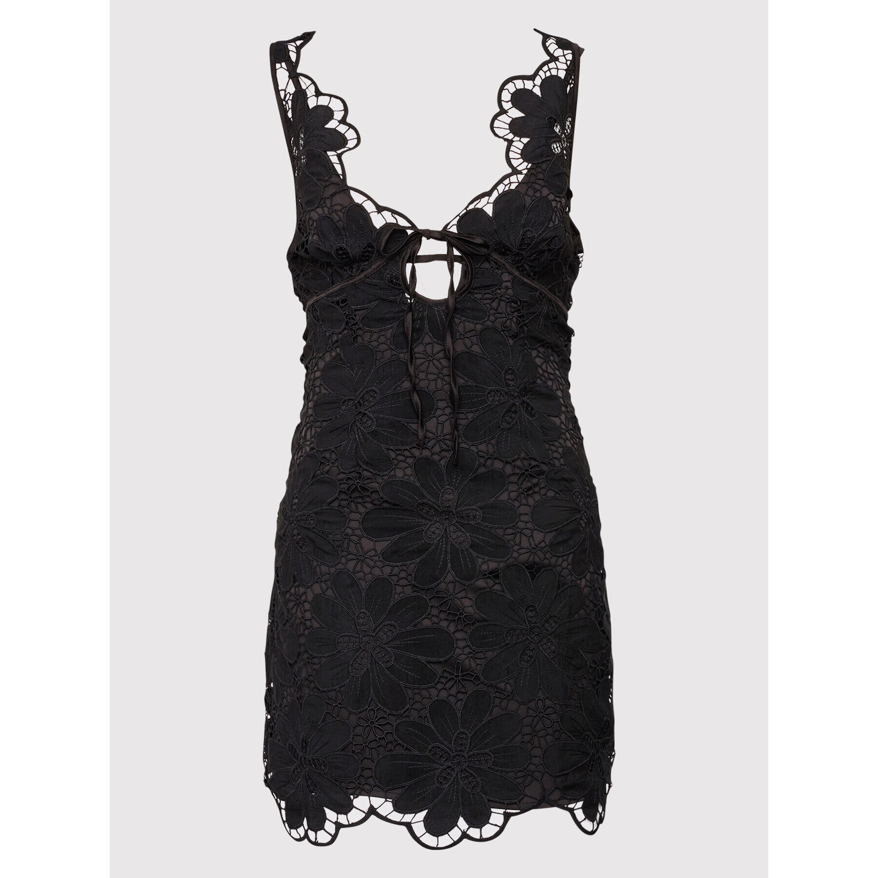 For Love & Lemons Cocktail obleka Malika CD2700 Črna Slim Fit - Pepit.si