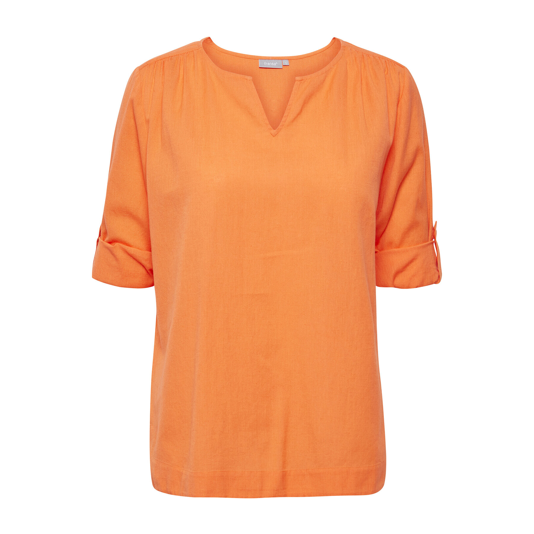 Fransa Bluza 20611927 Oranžna Relaxed Fit - Pepit.si