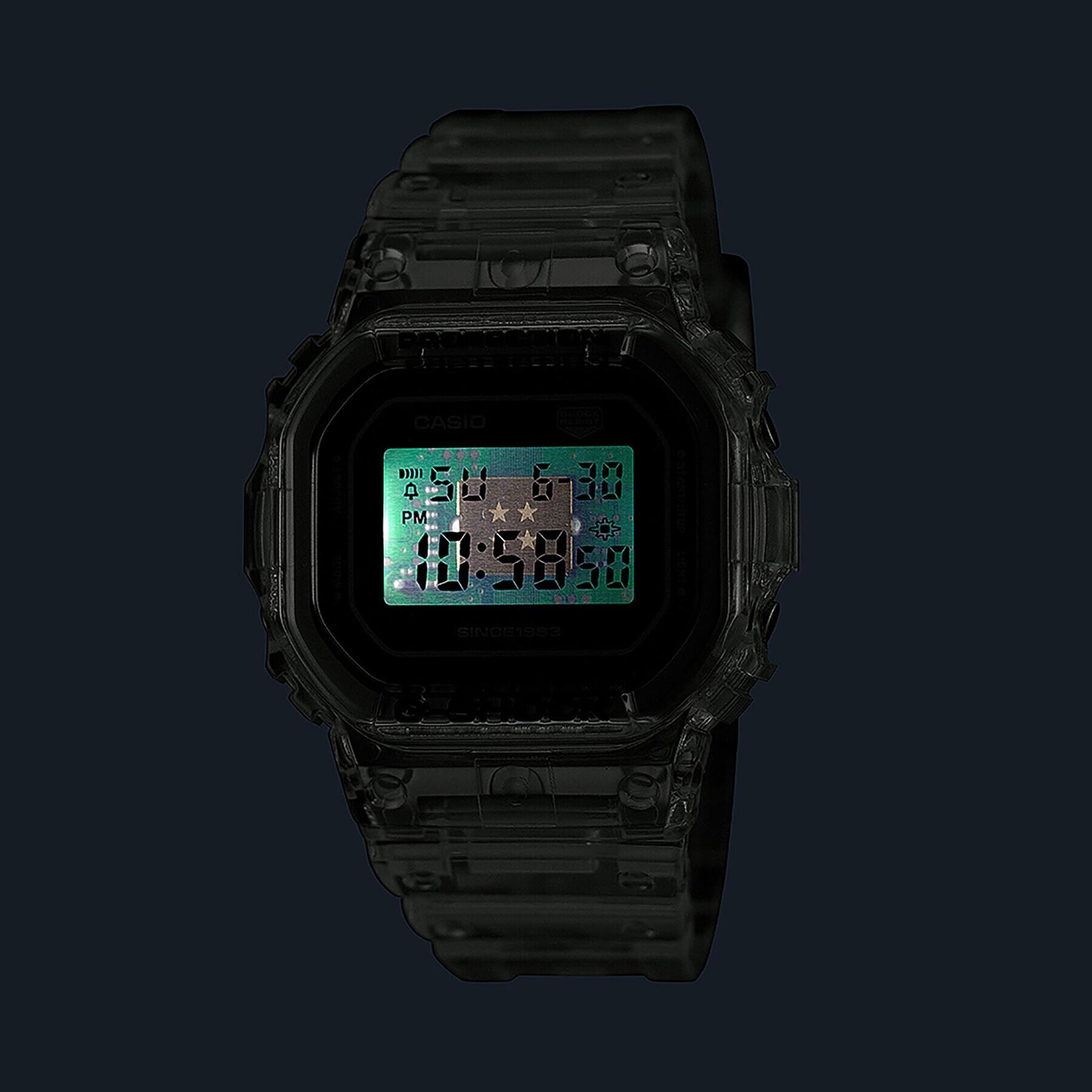 G-Shock Ročna ura 40th Anniversary Clear Remix DW-5040RX-7ER Transparentna - Pepit.si