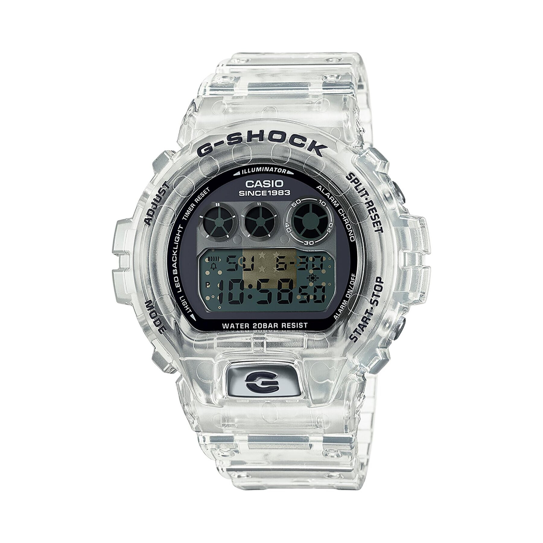 G-Shock Ročna ura 40th Anniversary Clear Remix DW-6940RX-7ER Transparentna - Pepit.si