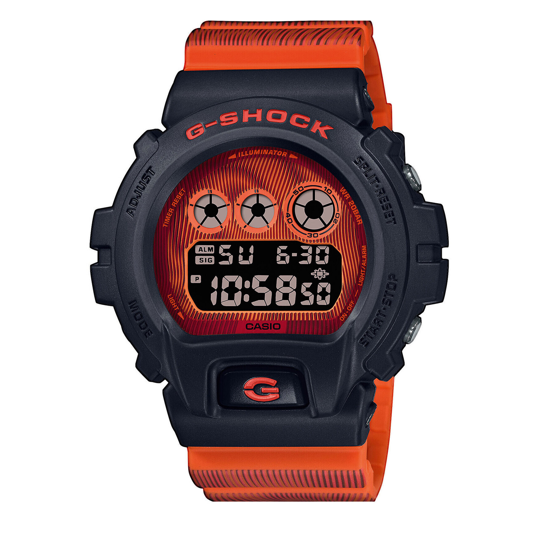 G-Shock Ročna ura DW-6900TD-4ER Oranžna - Pepit.si