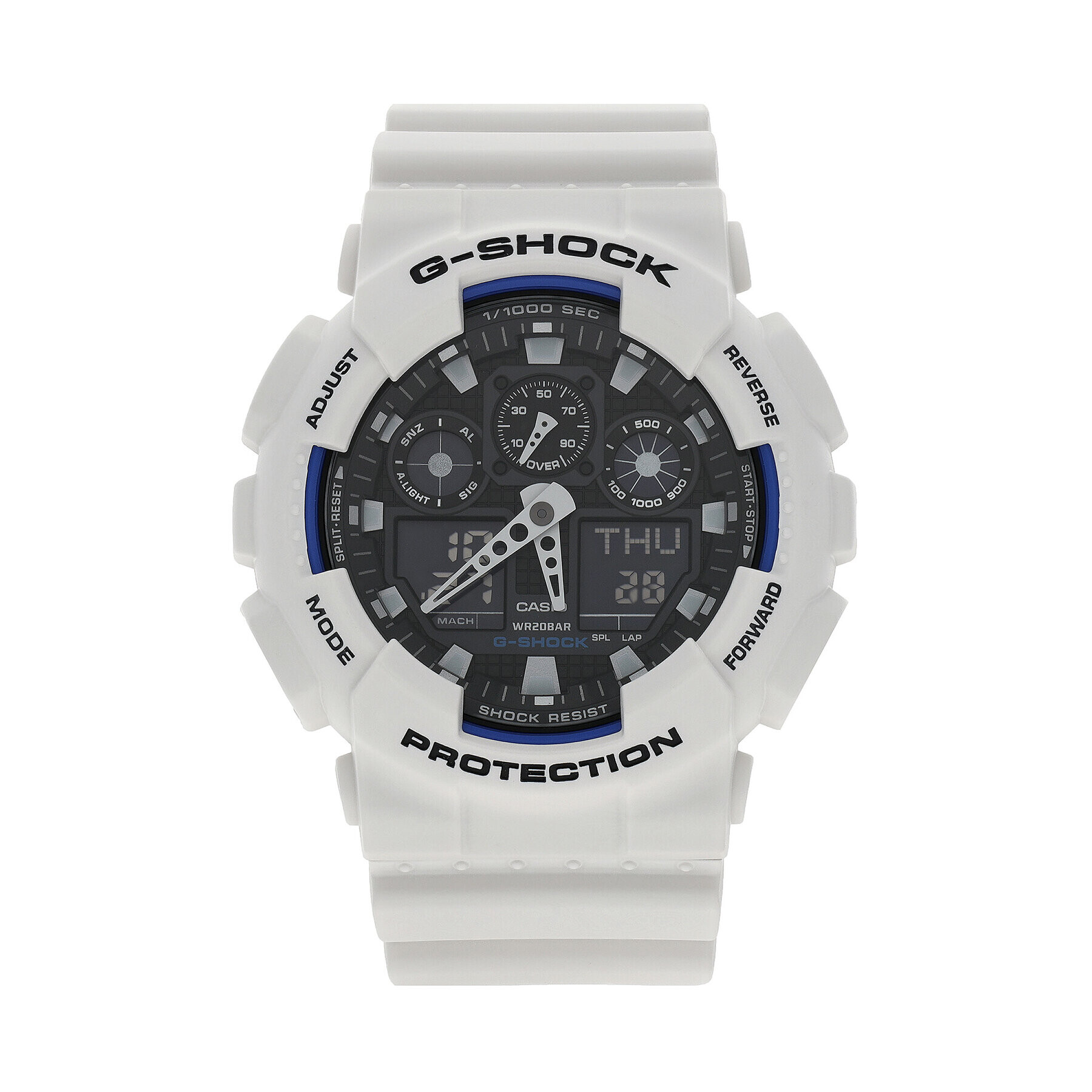 G-Shock Ročna ura GA-100B-7AER Bela - Pepit.si